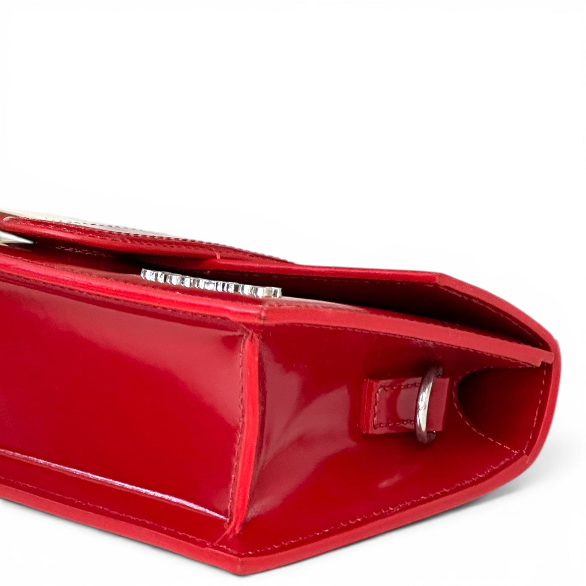 Jacquemus Le Bambino Red Patent Leather Bag