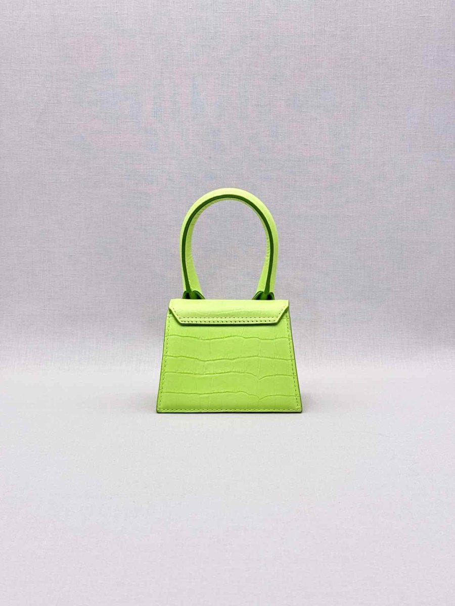 Jacquemus Le Chiquito Neon Green Top Handle