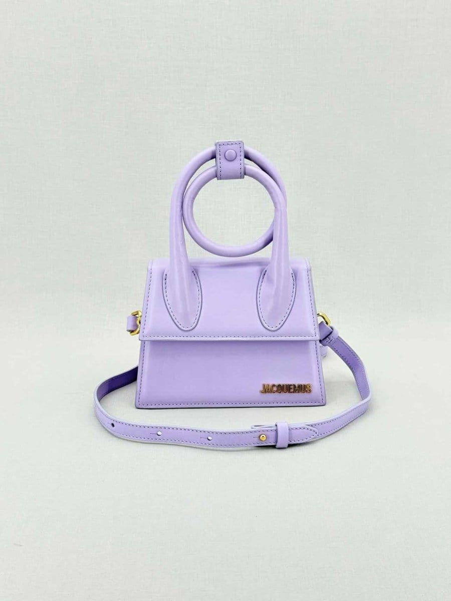 Jacquemus Le Chiquito Noeud Purple Top Handle
