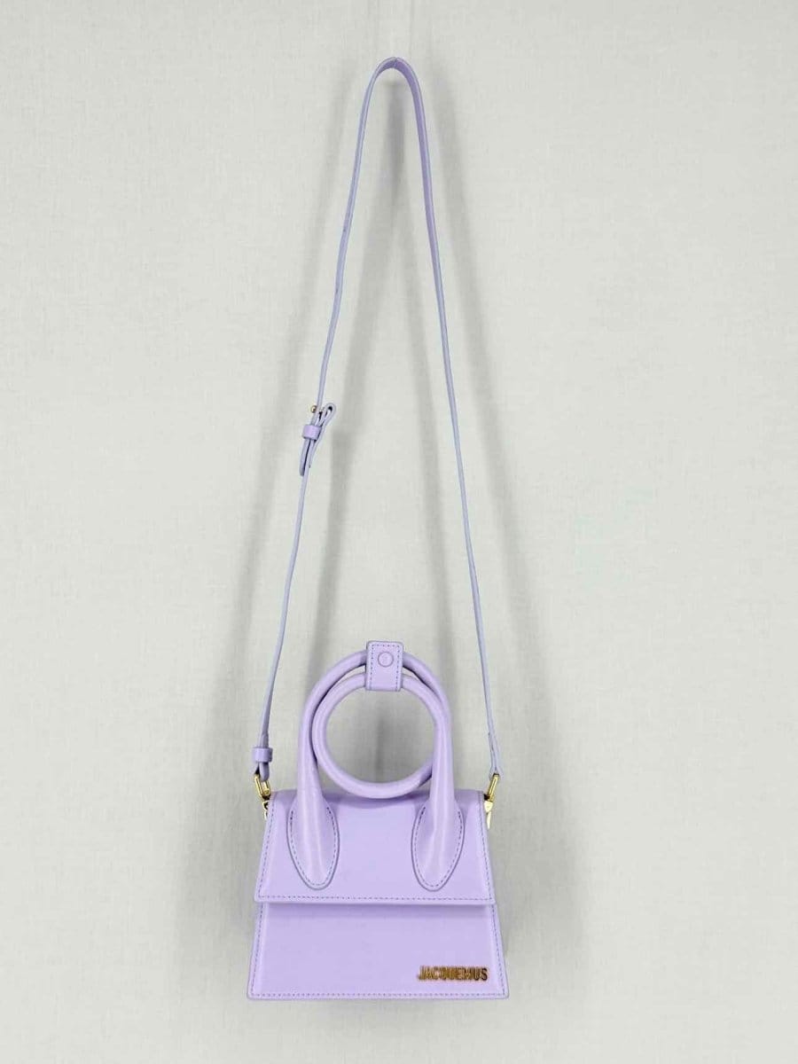 Jacquemus Le Chiquito Noeud Purple Top Handle