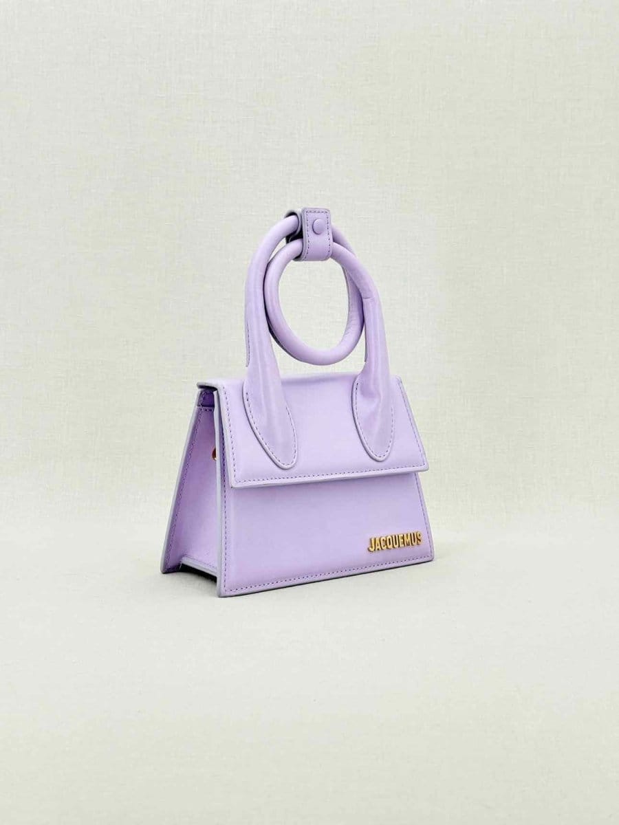 Jacquemus Le Chiquito Noeud Purple Top Handle