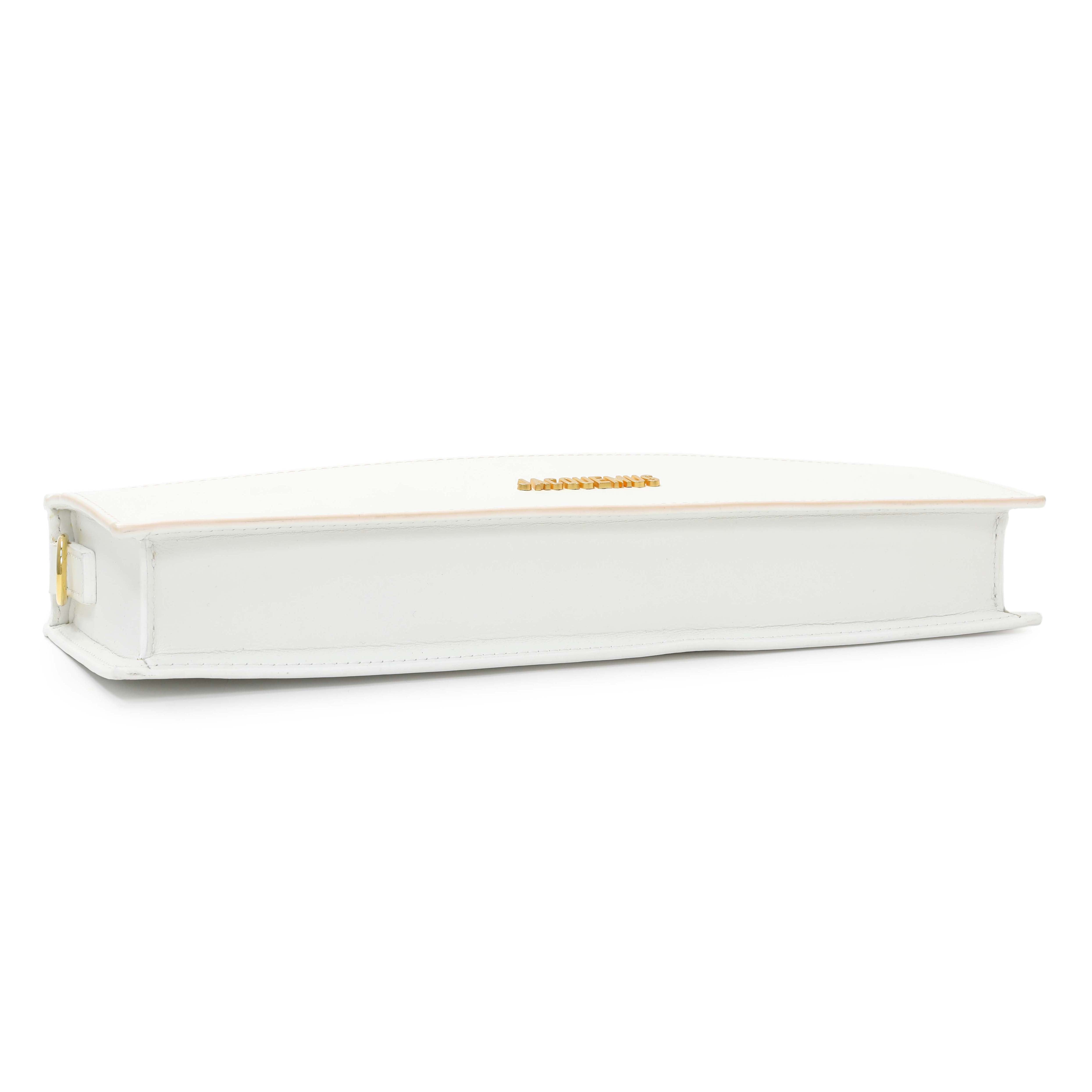Jacquemus White Calfskin Le Ciuciu Satchel