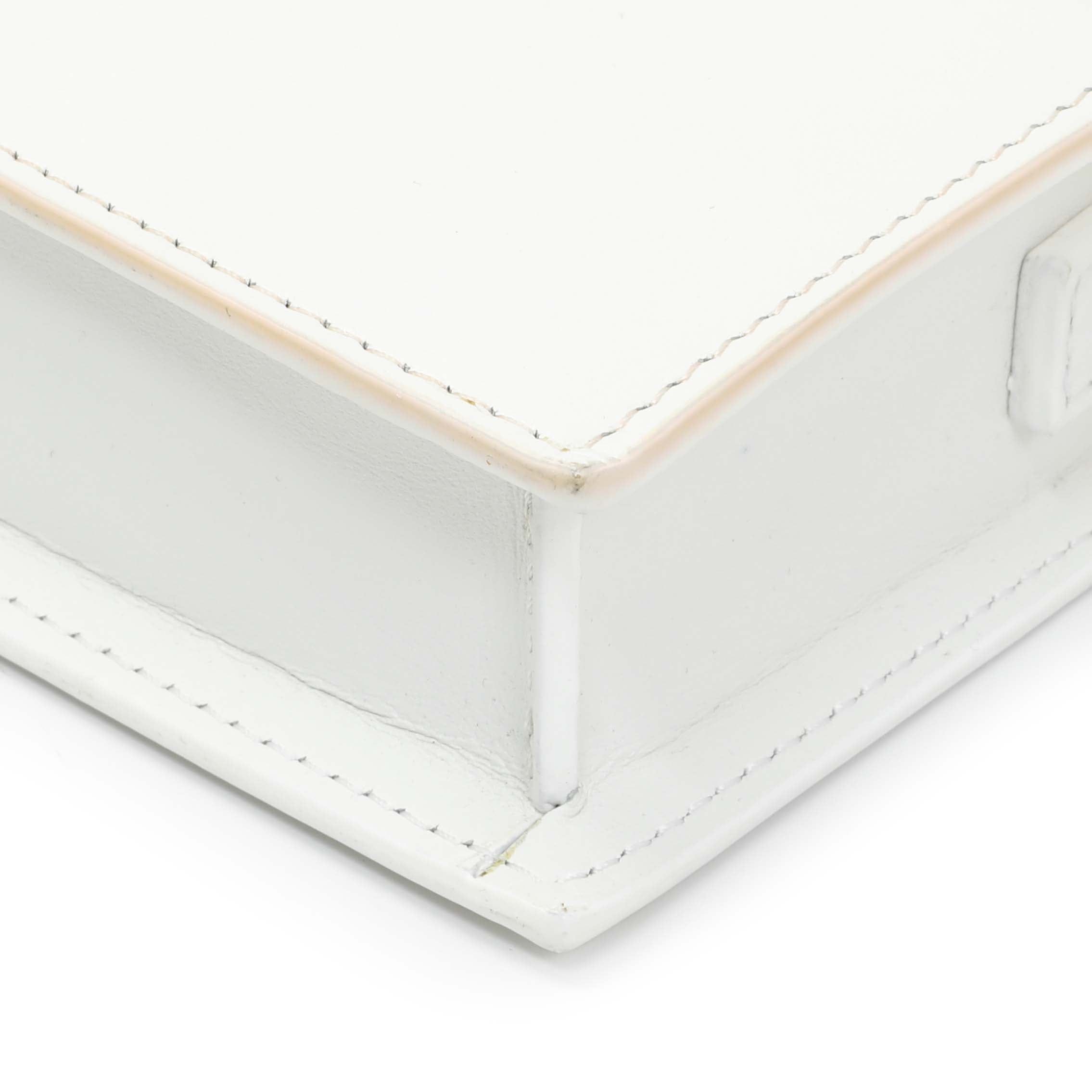 Jacquemus White Calfskin Le Ciuciu Satchel