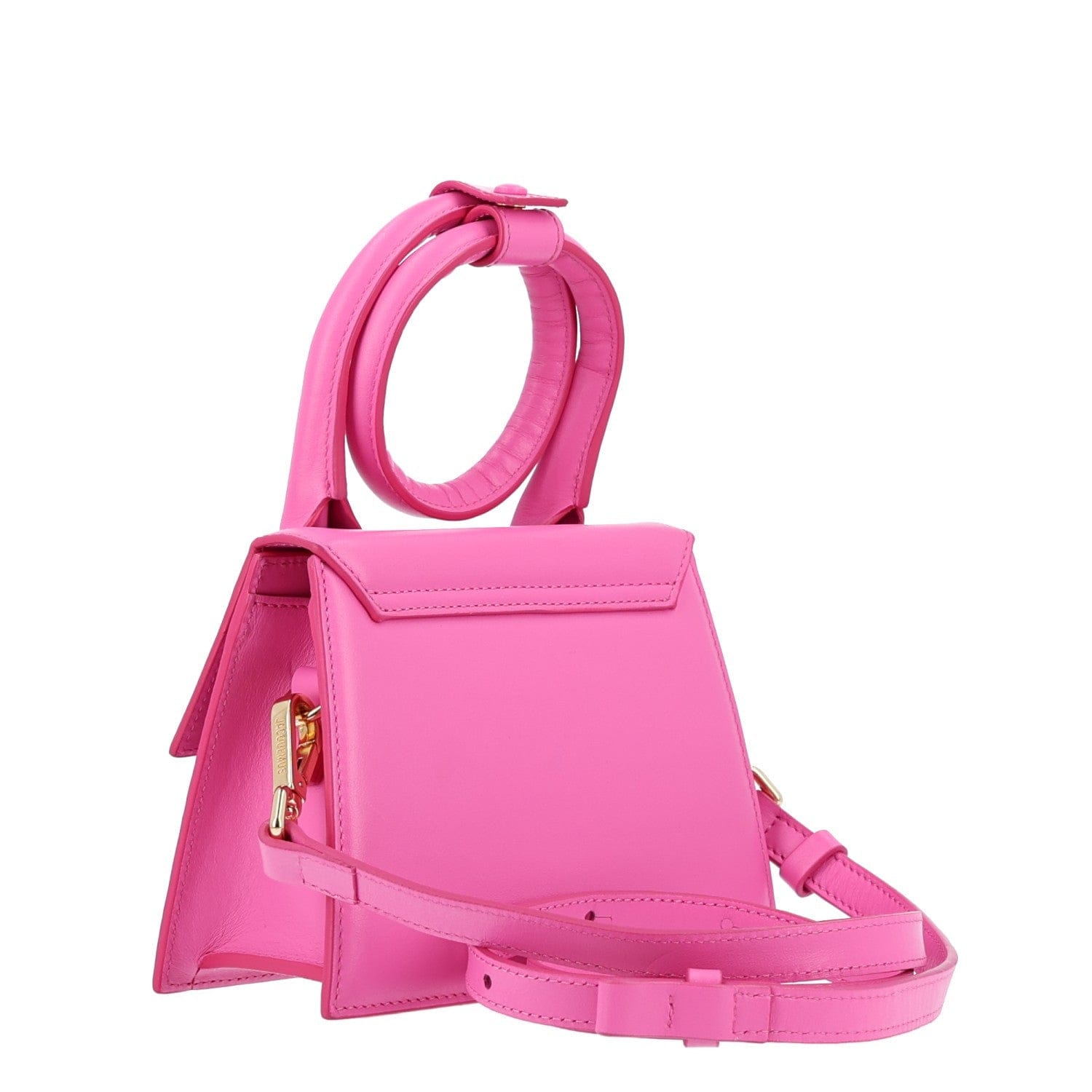Jacquemus Calfskin Le Chiquito Noeud Dark Pink Dark Pink