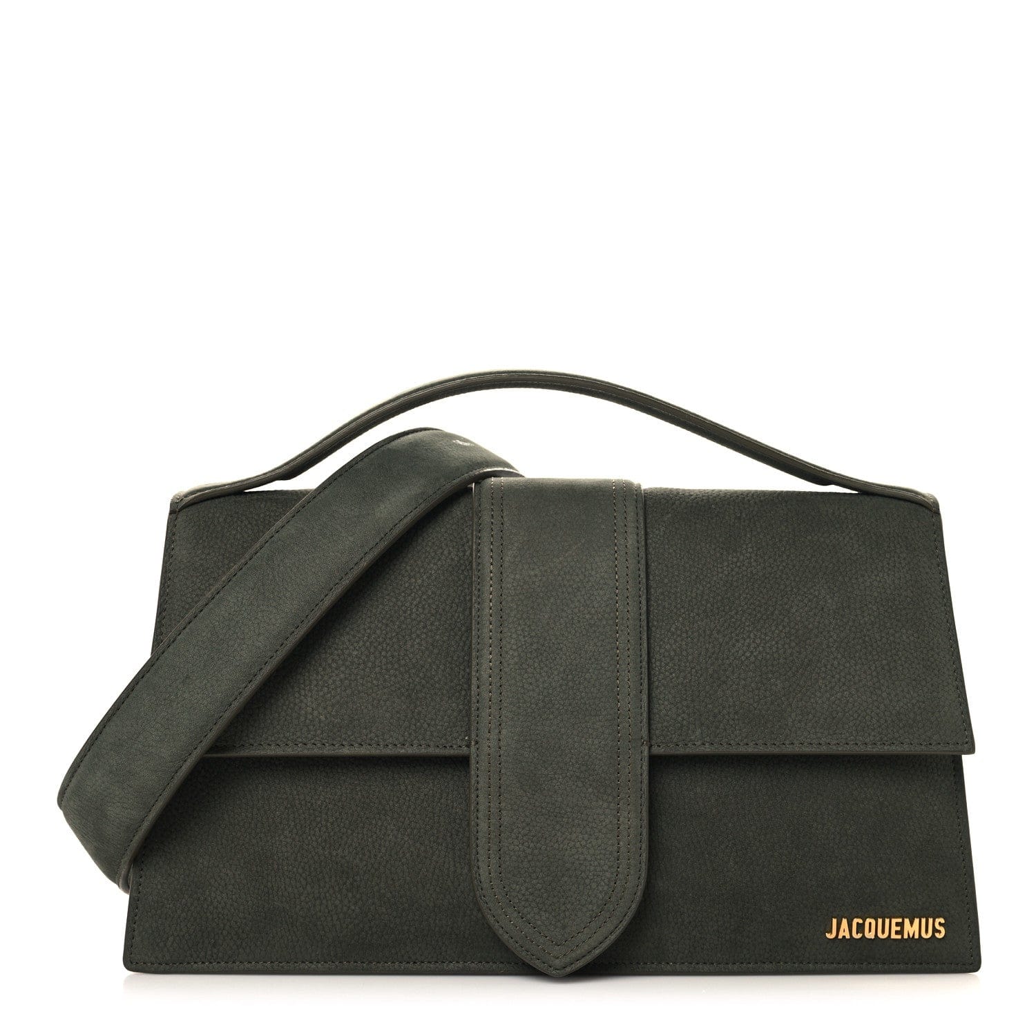 Jacquemus Nubuck Le Bambinou Dark Green