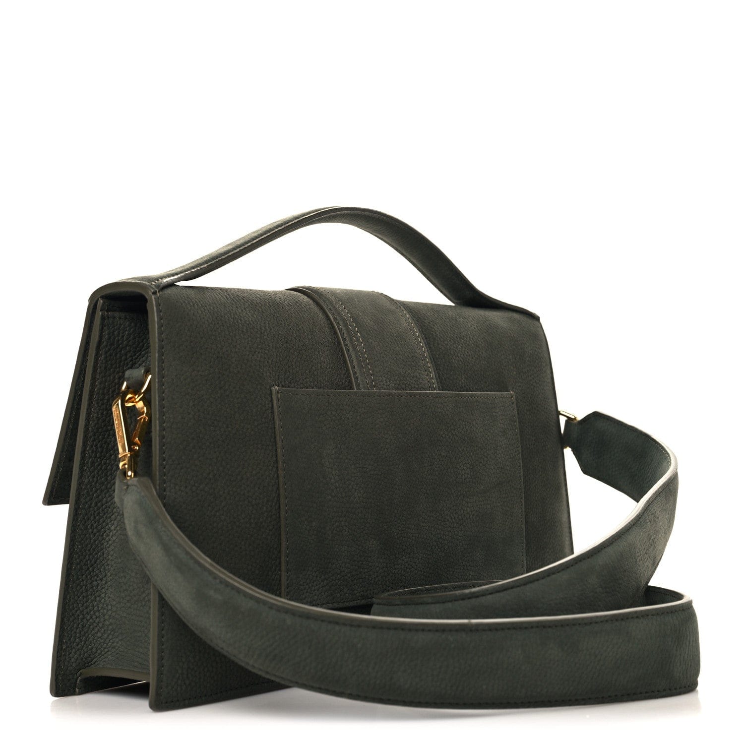 Jacquemus Nubuck Le Bambinou Dark Green