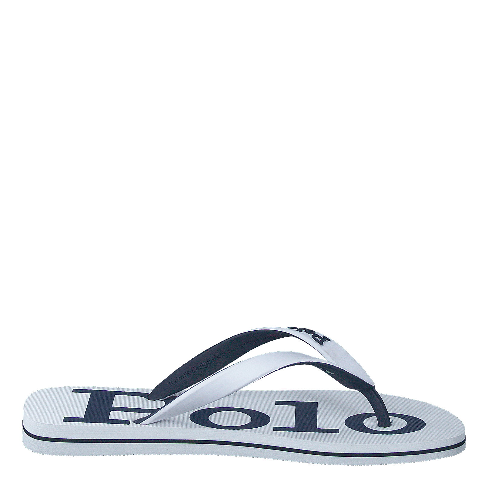 Polo Ralph Lauren Bolt Logo Flip - Flop White / Newport Navy
