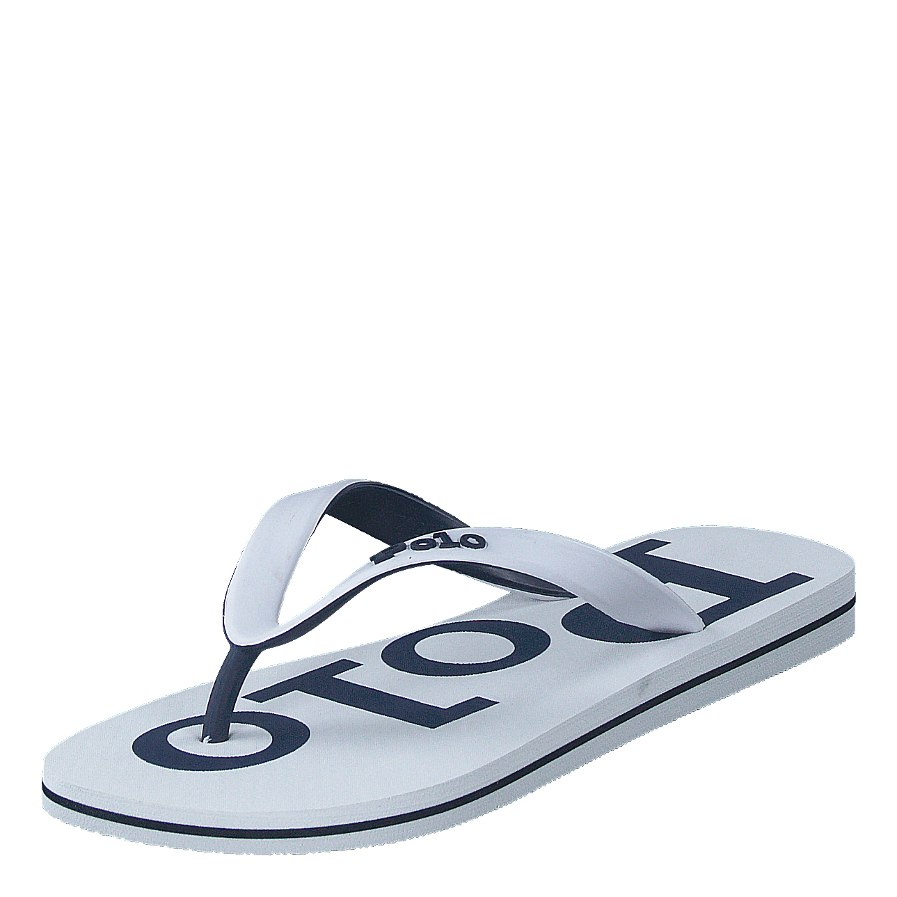Polo Ralph Lauren Bolt Logo Flip - Flop White / Newport Navy