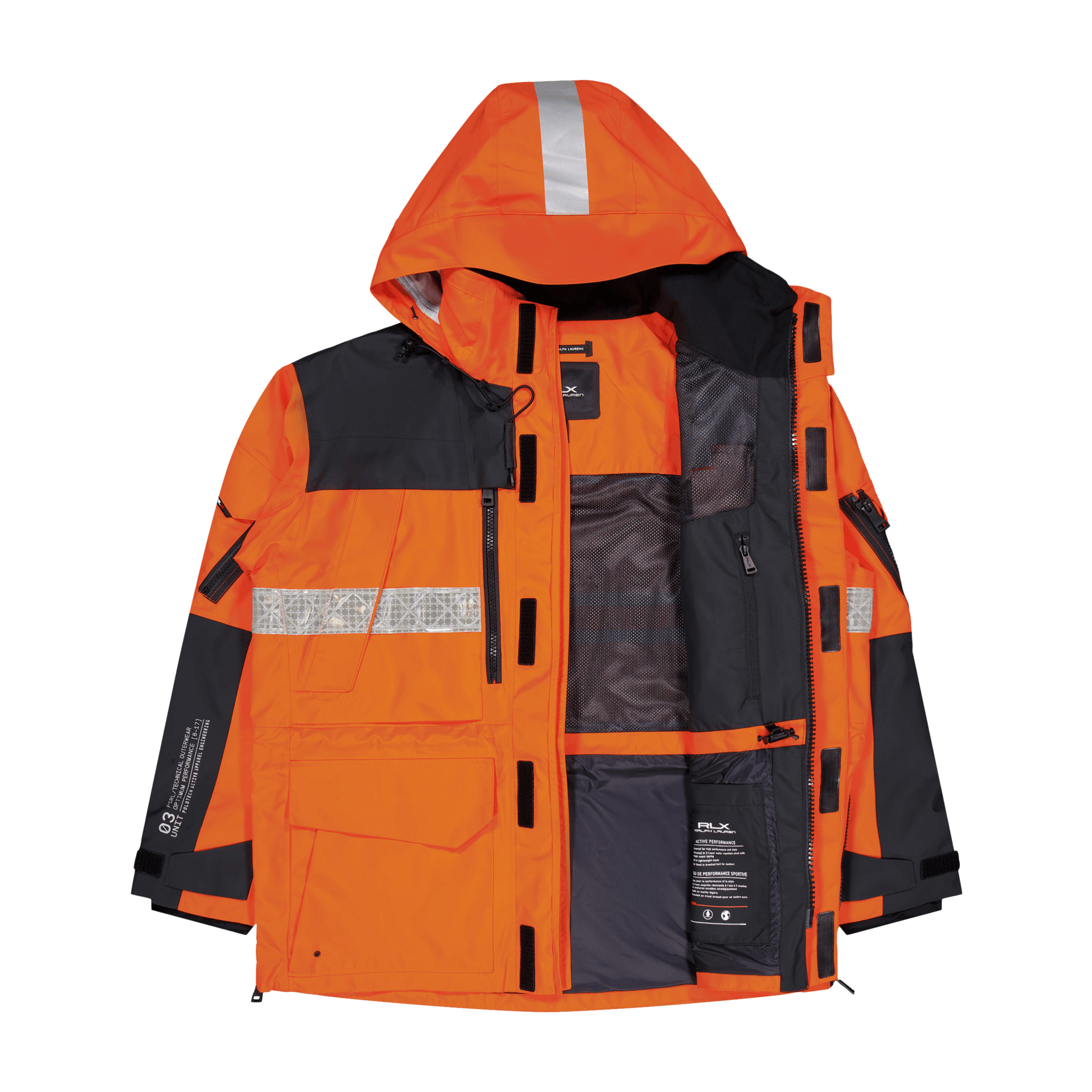 Polo Ralph Lauren Tech Taffeta - patterson Jacket Sailing Orange