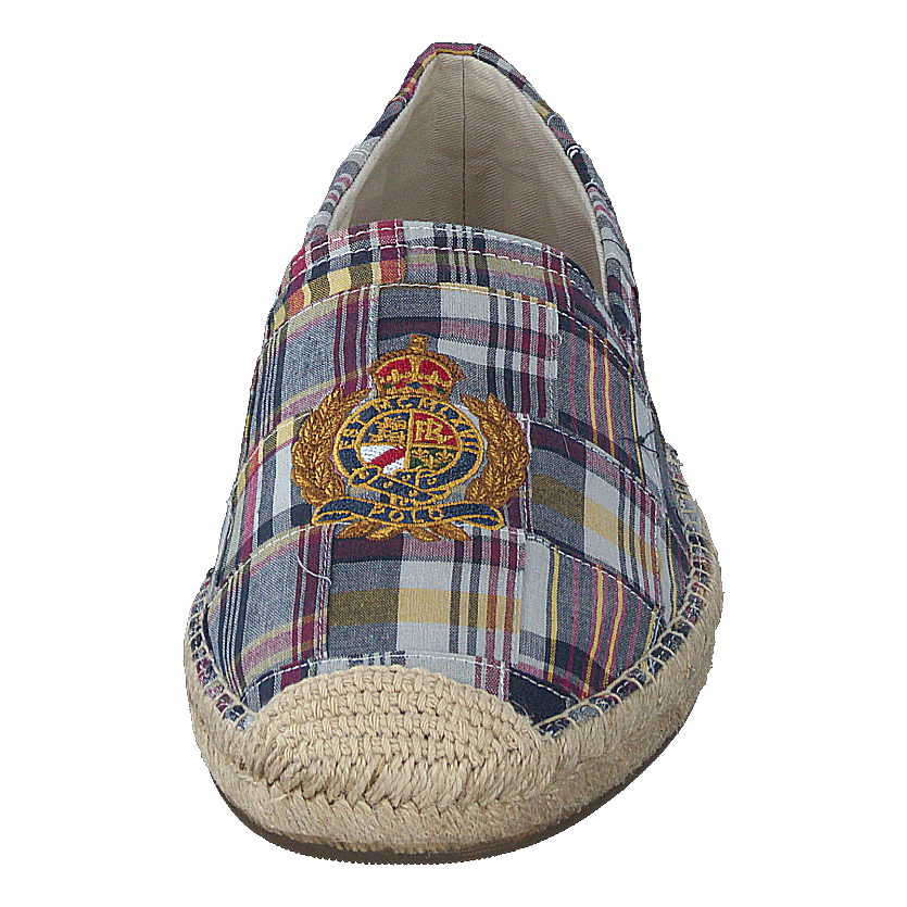 Polo Ralph Lauren Cevio Crest Madras Espadrille Blue Multi