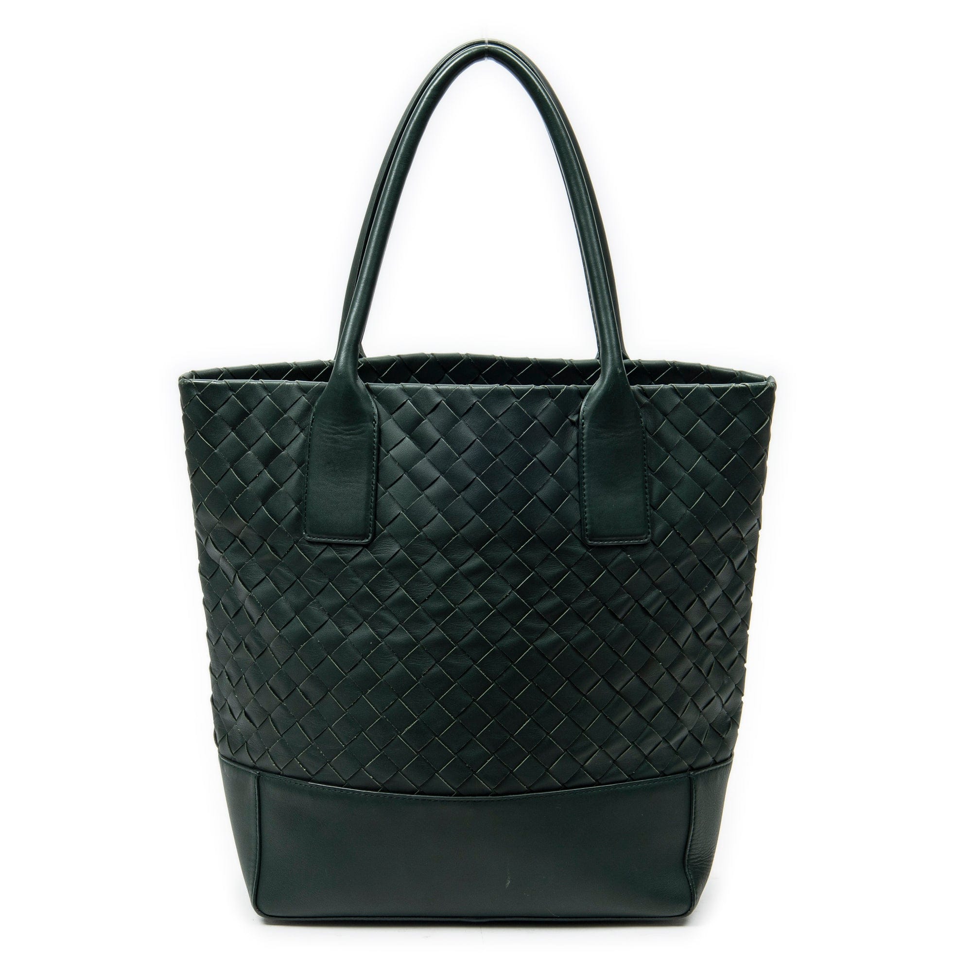 Bottega Veneta Green Calf Leather Vertical Tote ABC3503