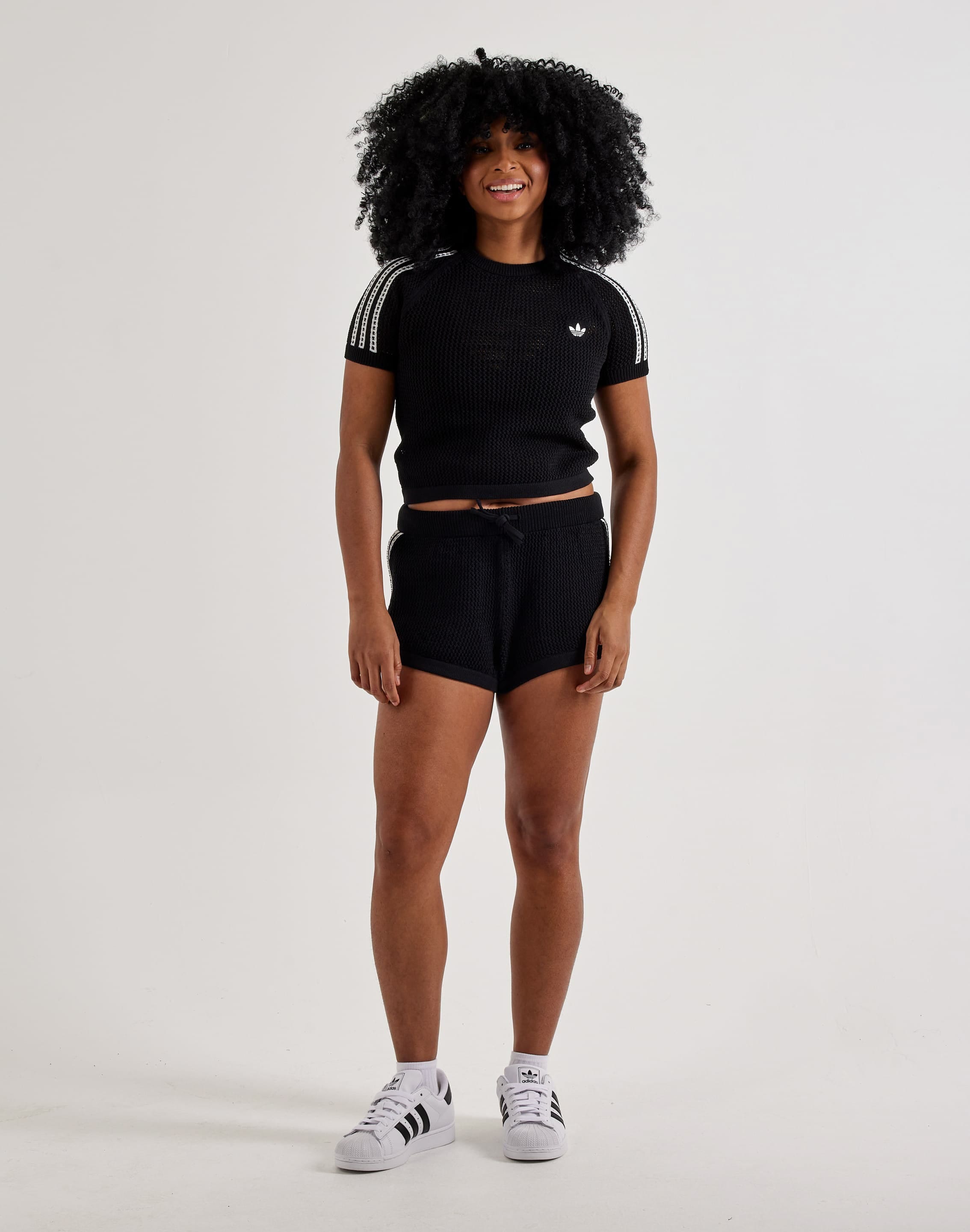 adidas Knitted Crochet Shorts
