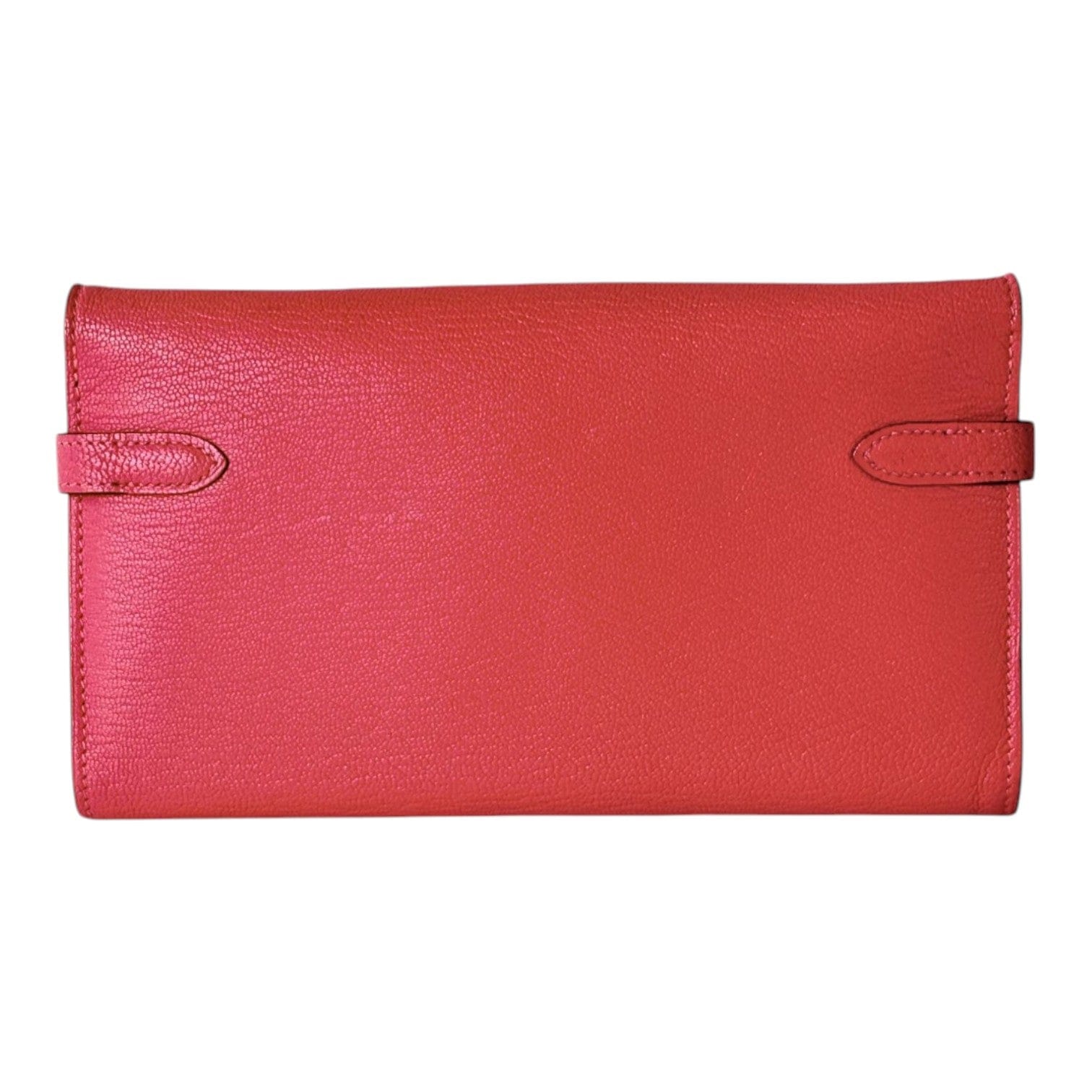 Hermes Pink Long Wallet Kelly with PHW