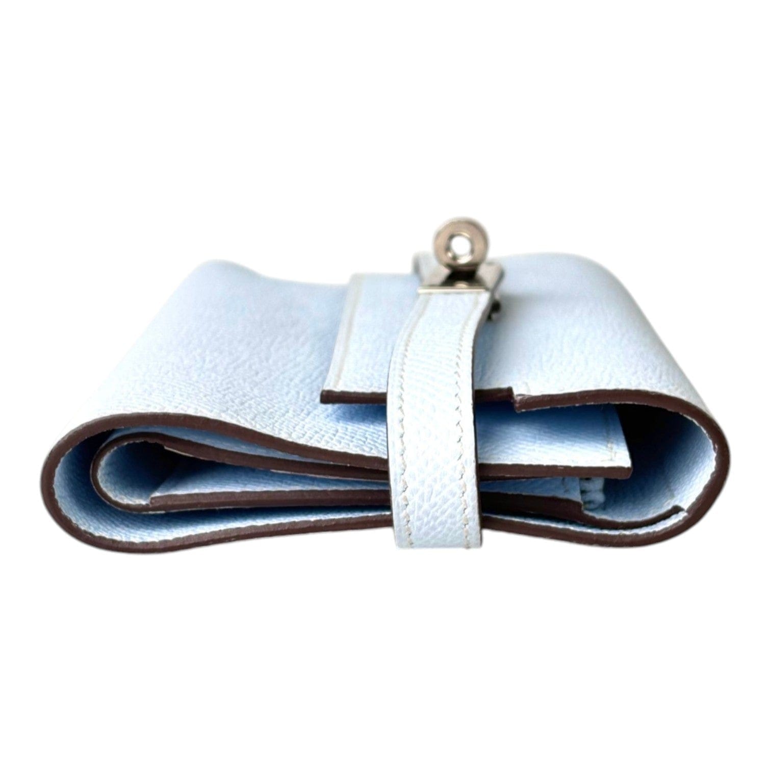 Hermes Kelly Fold Wallet in Blue Pale