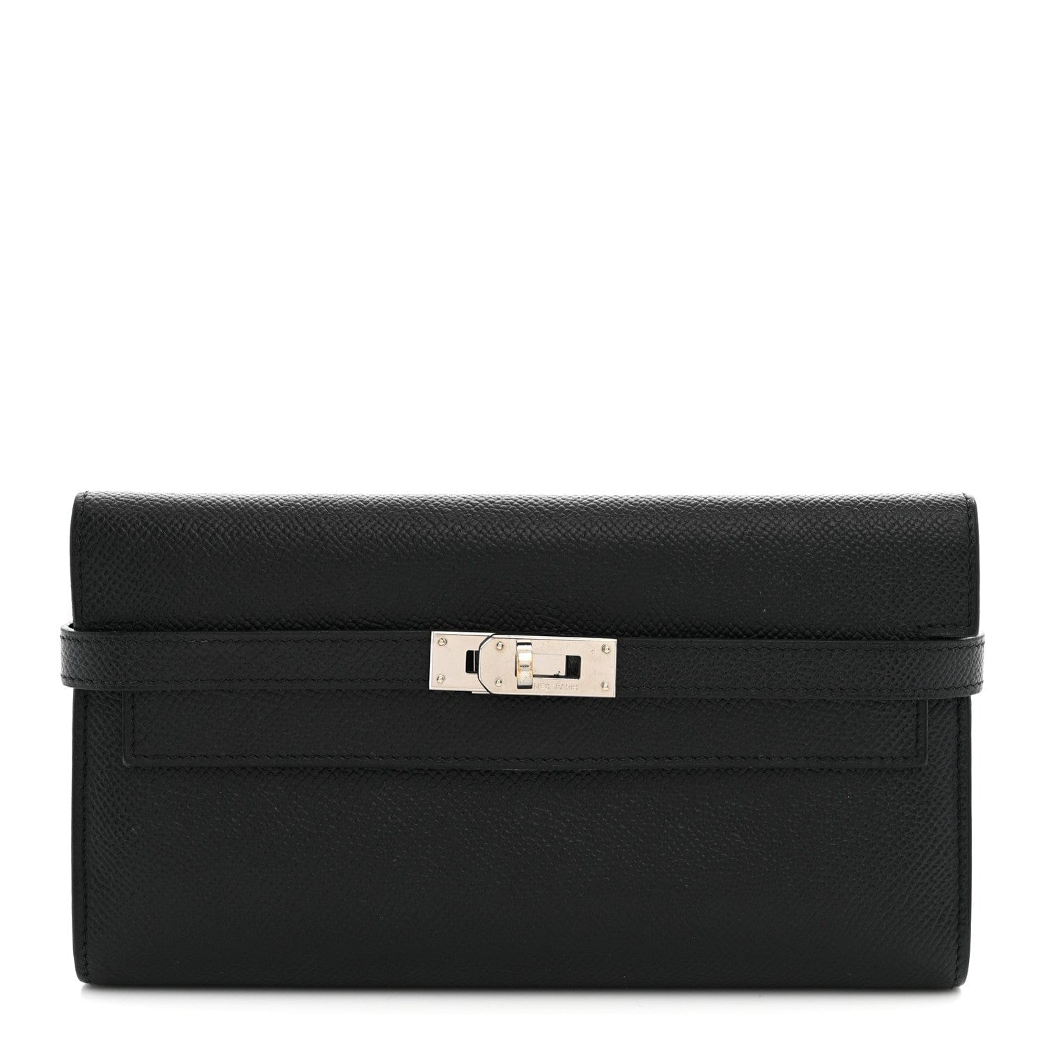 Hermes Epsom Kelly Longue Wallet Black