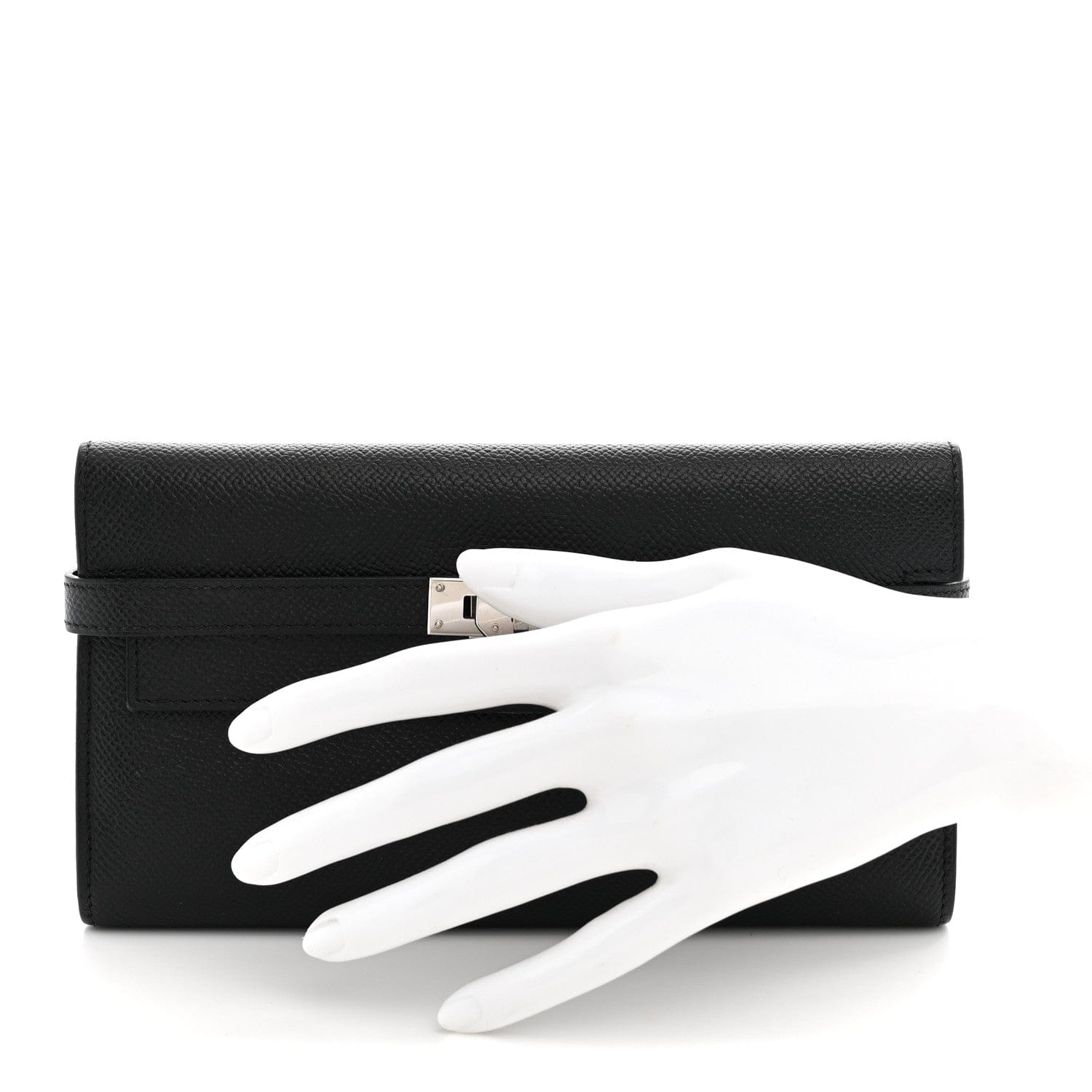 Hermes Epsom Kelly Longue Wallet Black