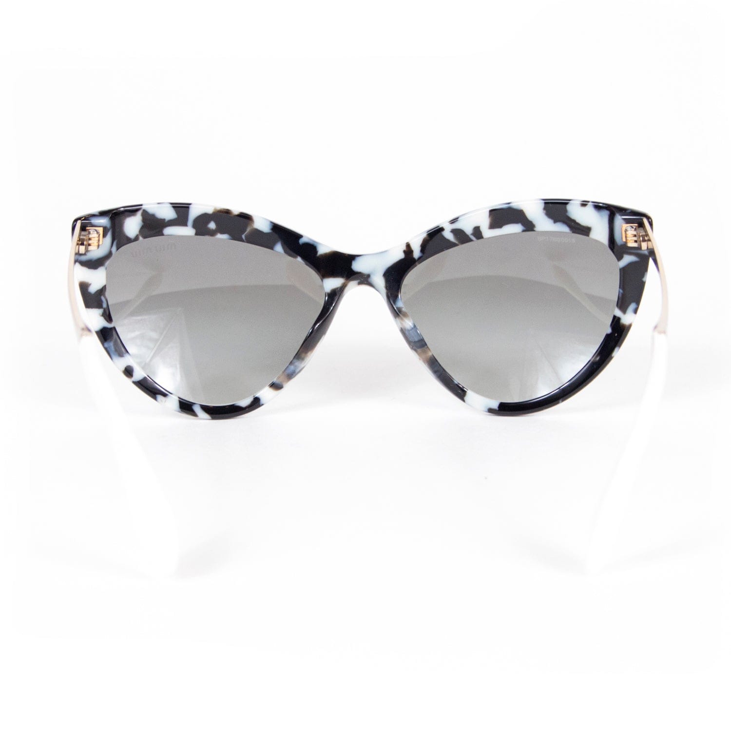 MIU MIU Black & White Cat Print Sunglasses