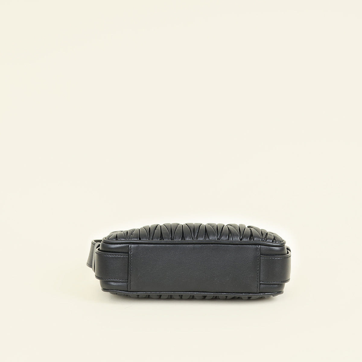Miu Miu Black Matelasse Nappa Shoulder Bag