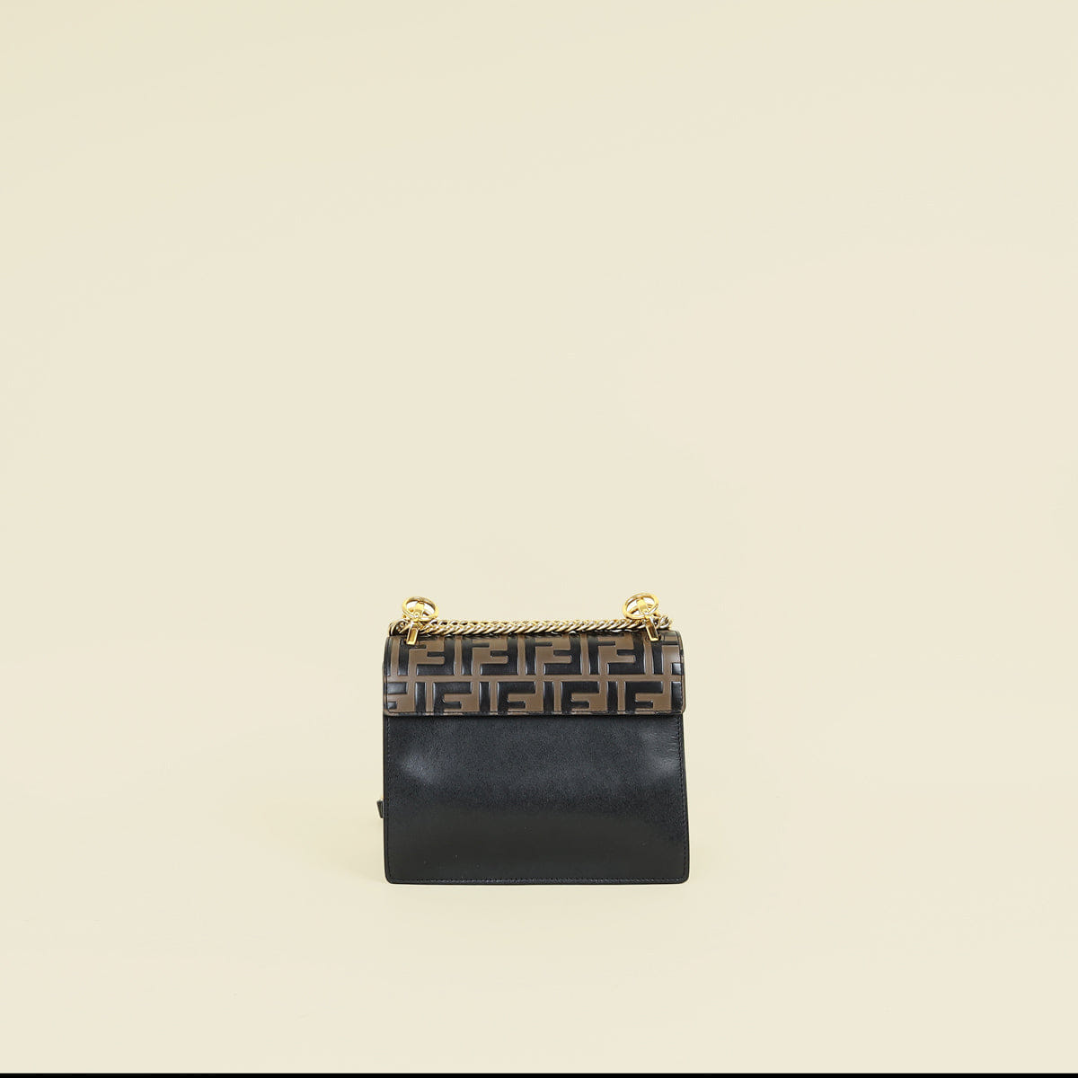 Fendi Bicolor Zucca Embossed Kan I Small Shoulder Bag