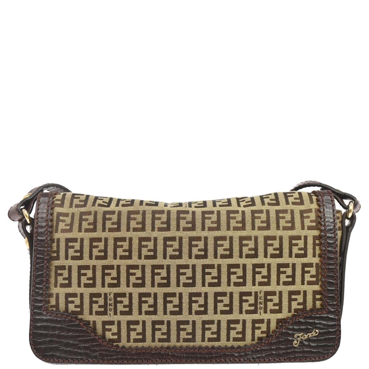 Fendi Beige Zucchino Shoulder Bag
