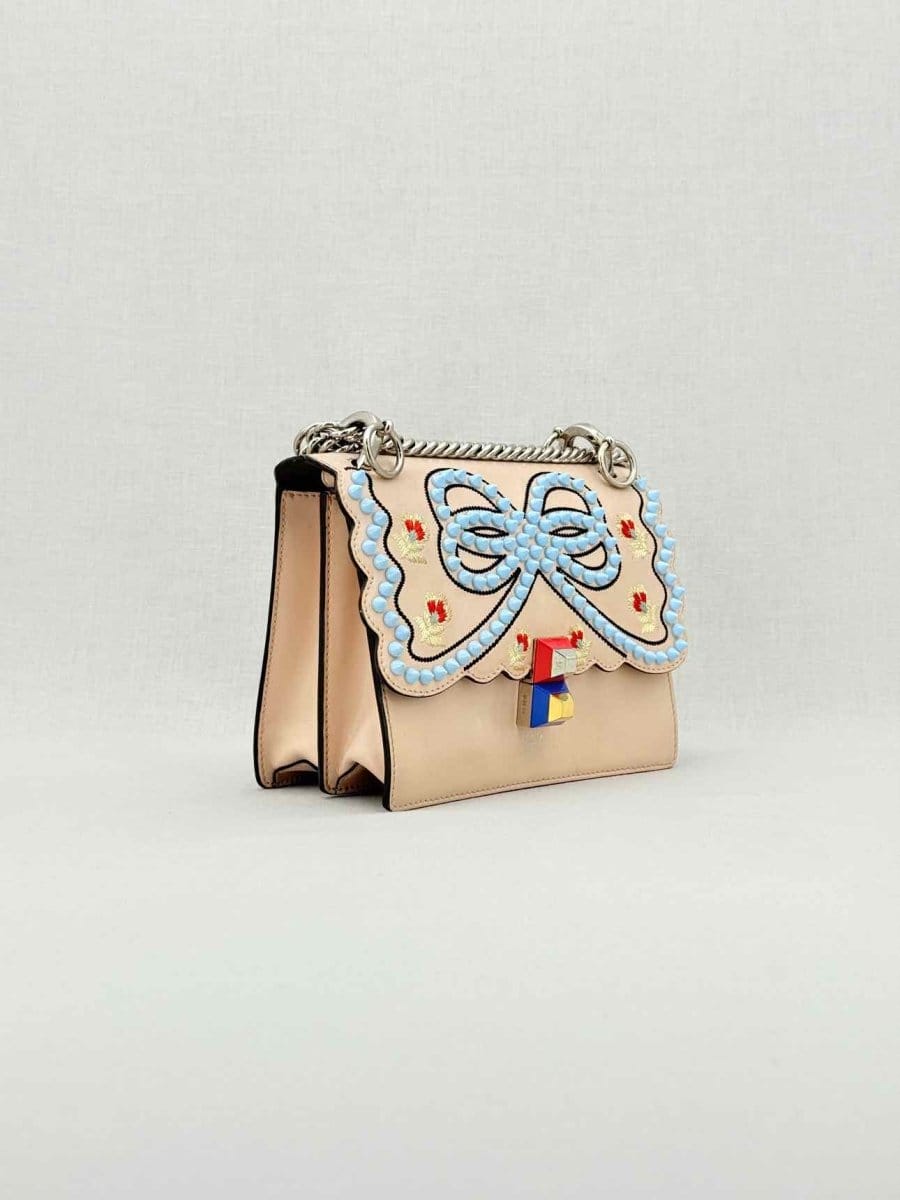 Fendi Kan I Pink Multicolor Shoulder Bag