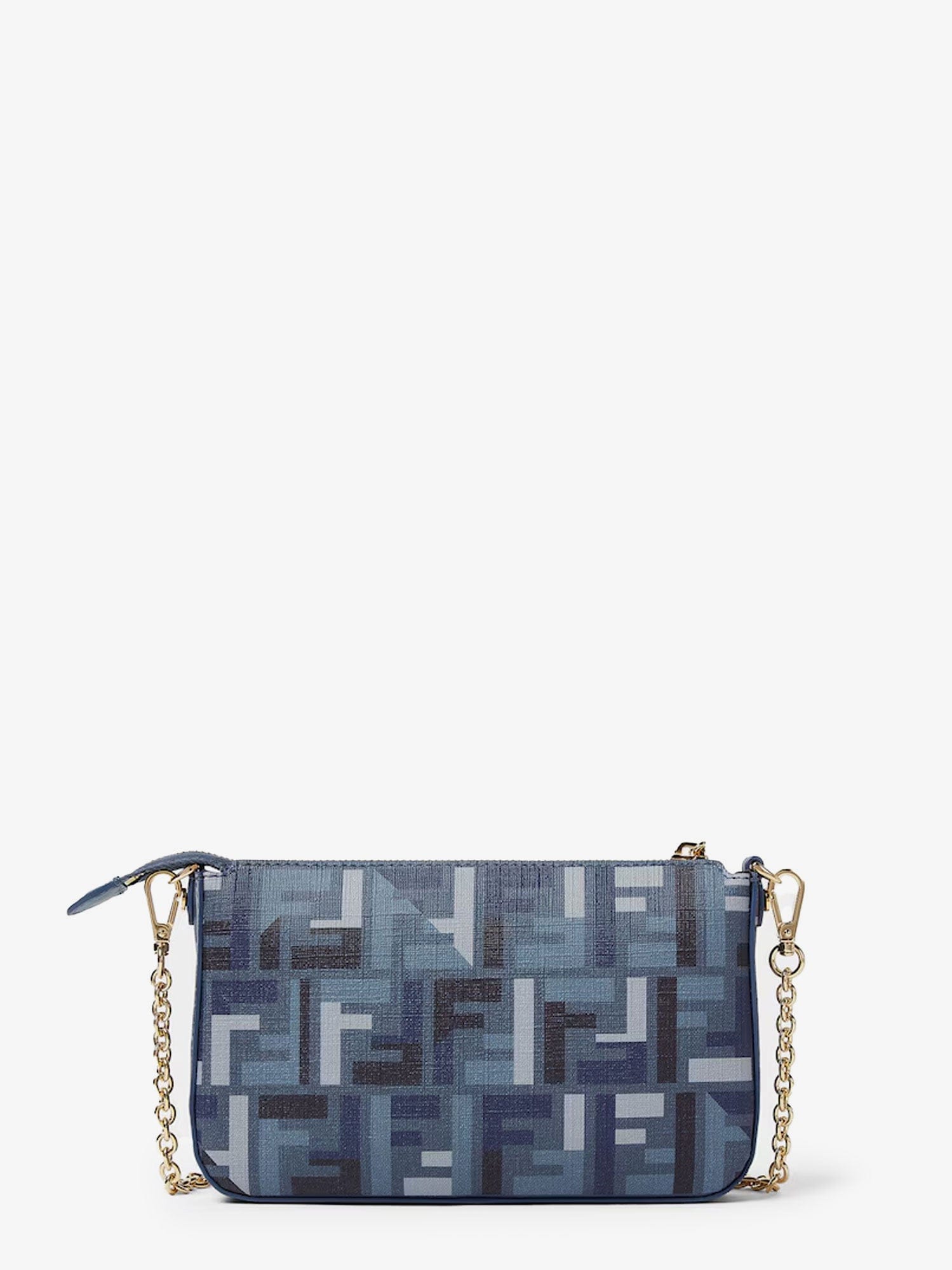 Fendi Pouch Baguette FF jacquard fabric shoulder bag