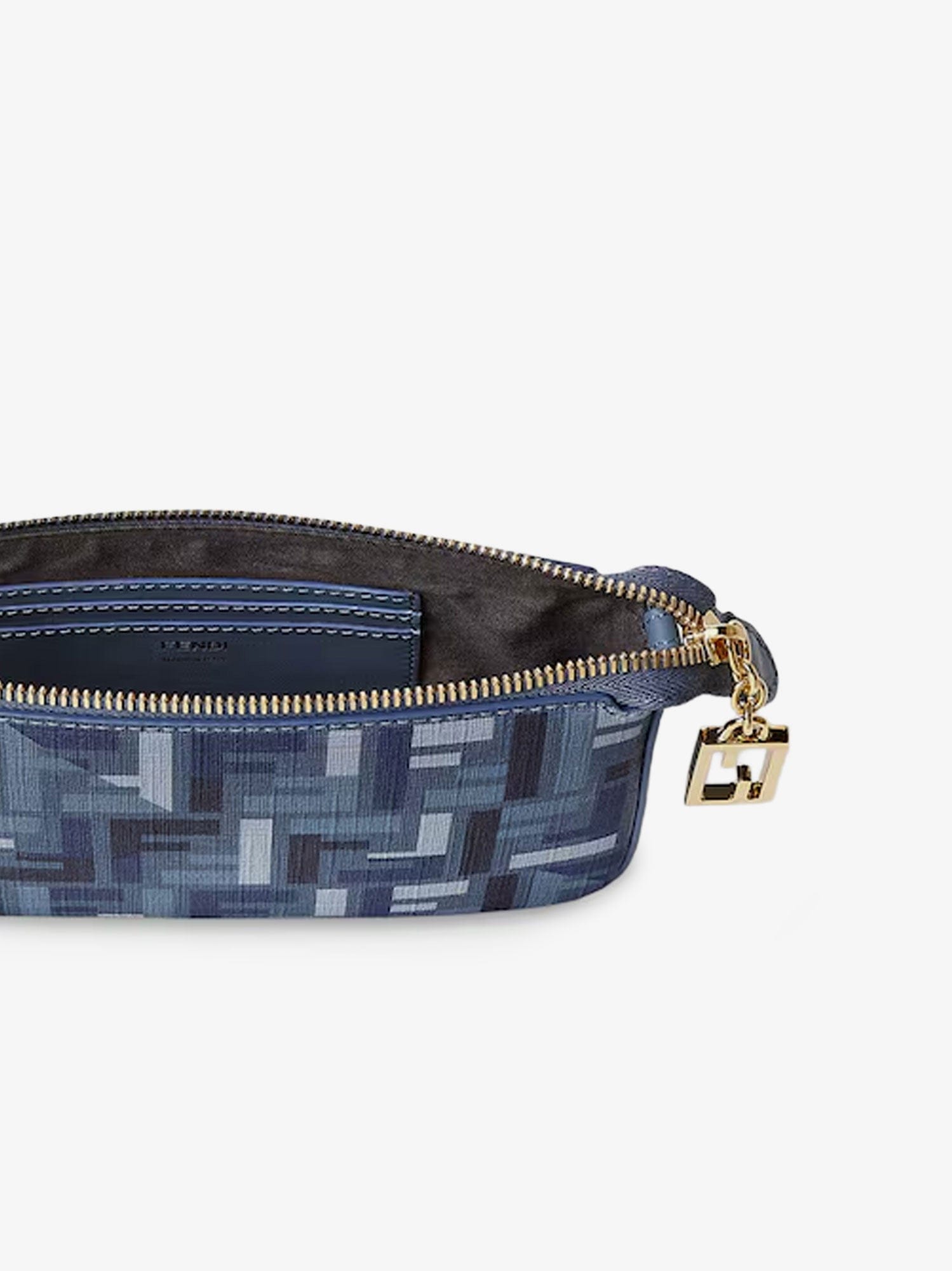 Fendi Pouch Baguette FF jacquard fabric shoulder bag