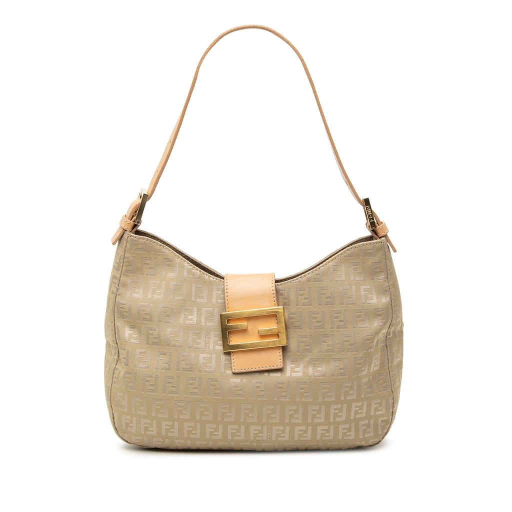 Fendi Zucchino Canvas Shoulder Bag