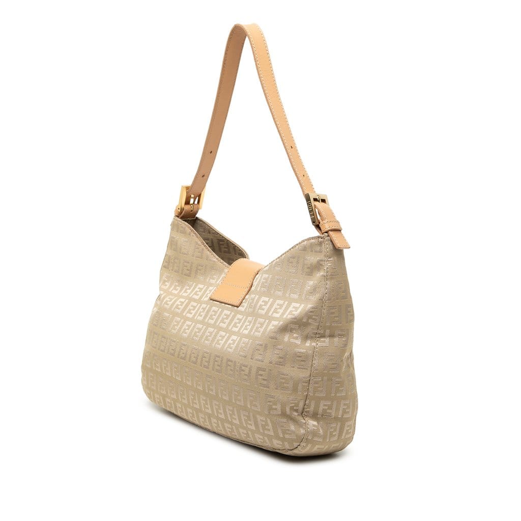 Fendi Zucchino Canvas Shoulder Bag