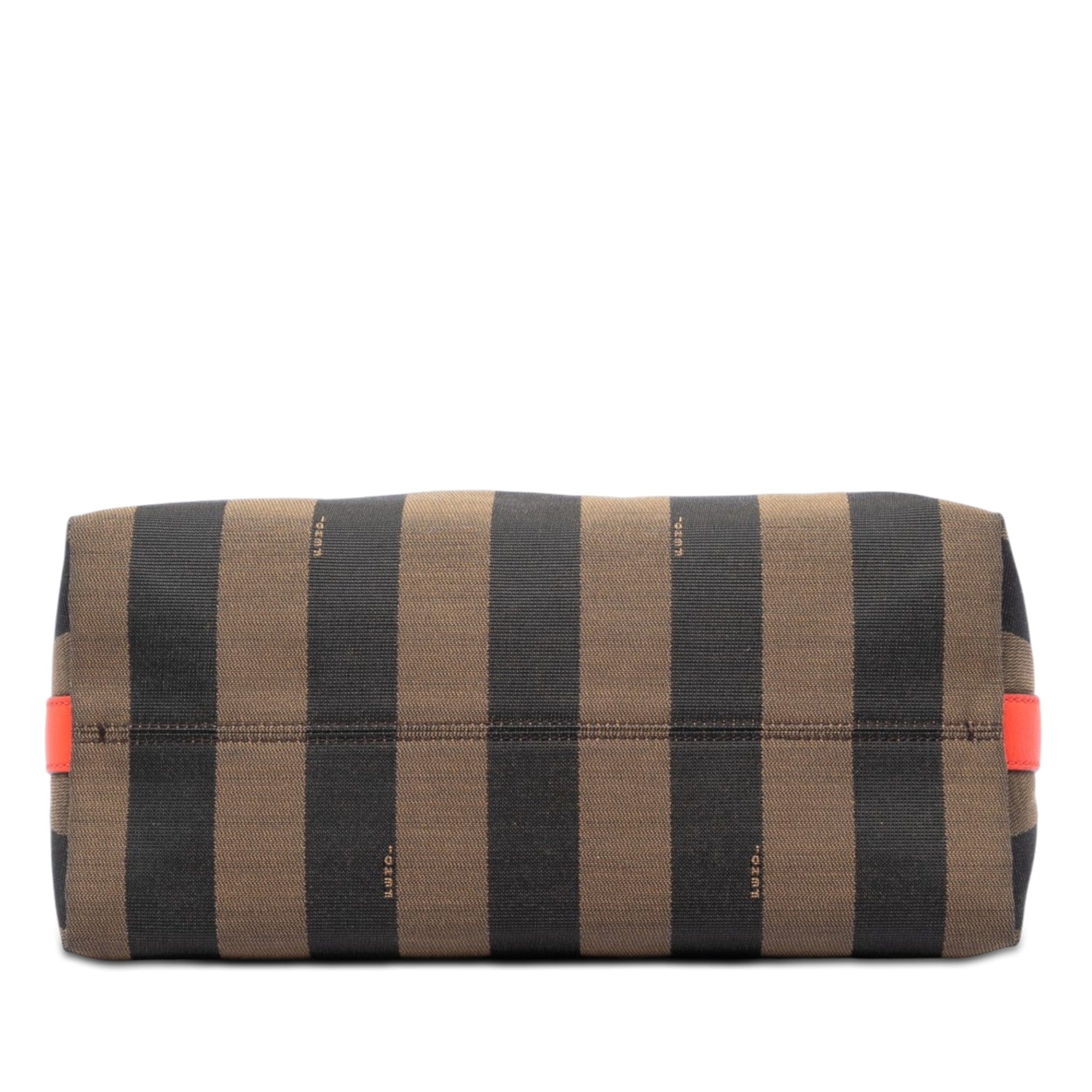 Fendi Pequin Canvas Shoulder Bag