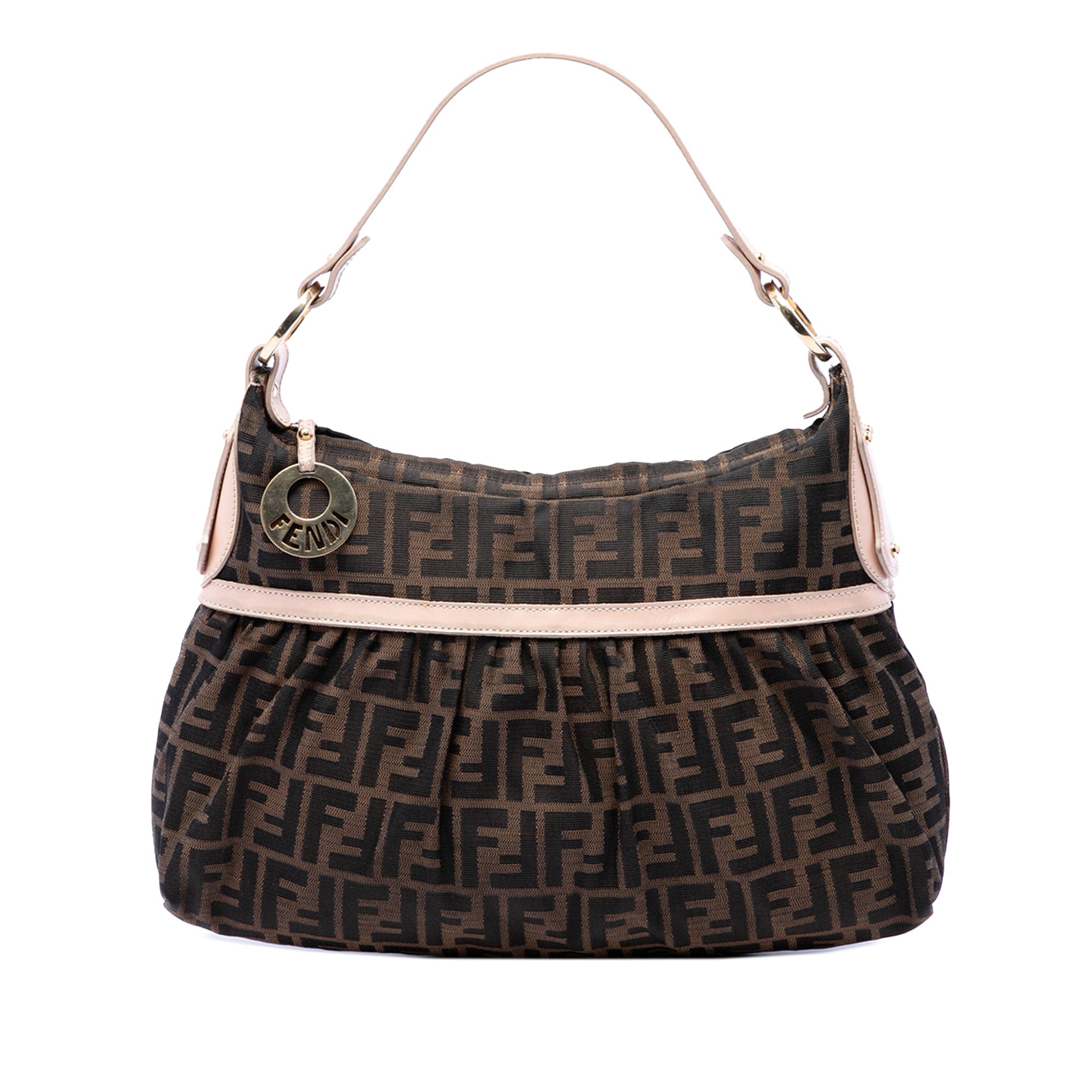 Fendi Zucca Canvas Chef Shoulder Bag