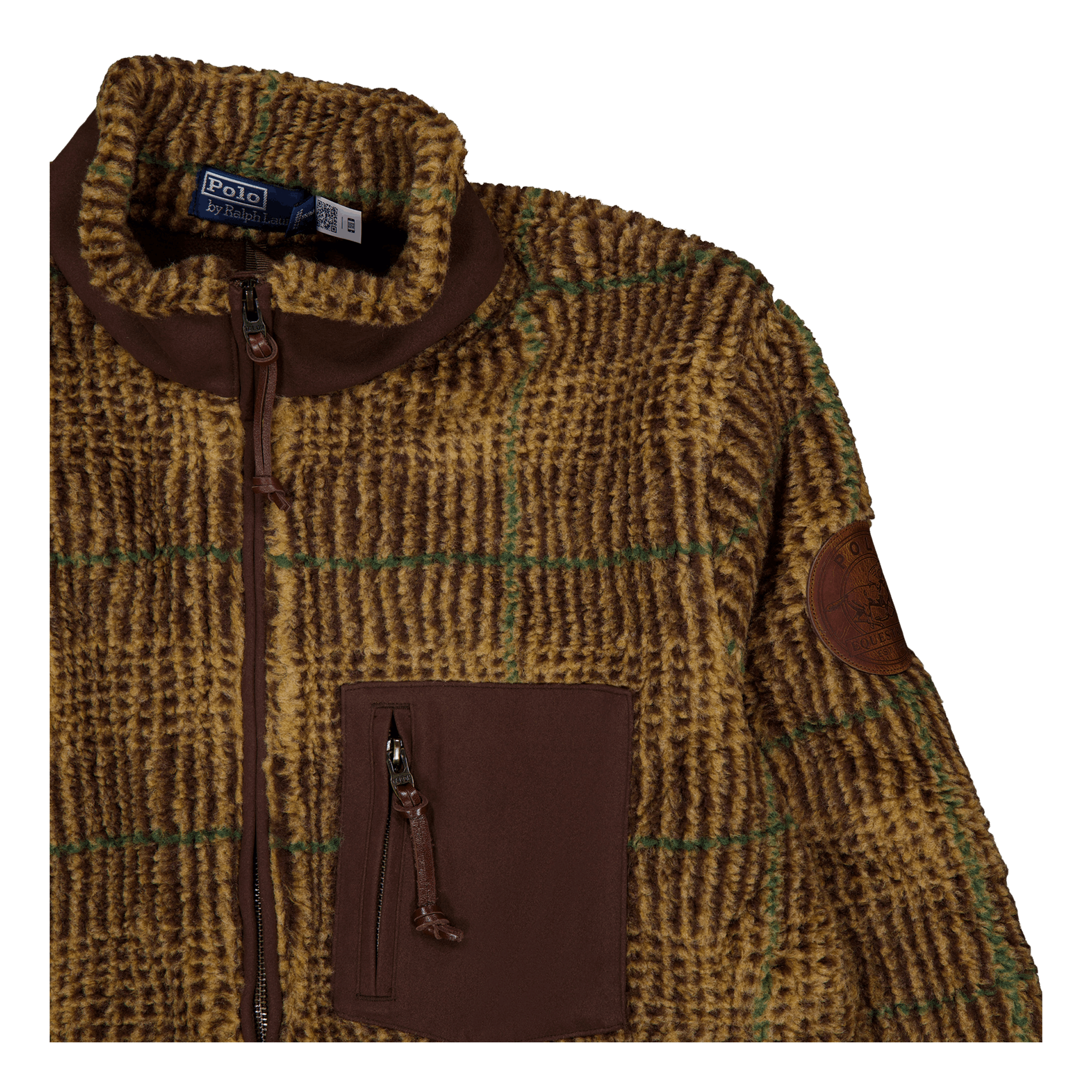 Polo Ralph Lauren Glen Plaid Pile Fleece Jacquard Jacket Glen Plaid Multi