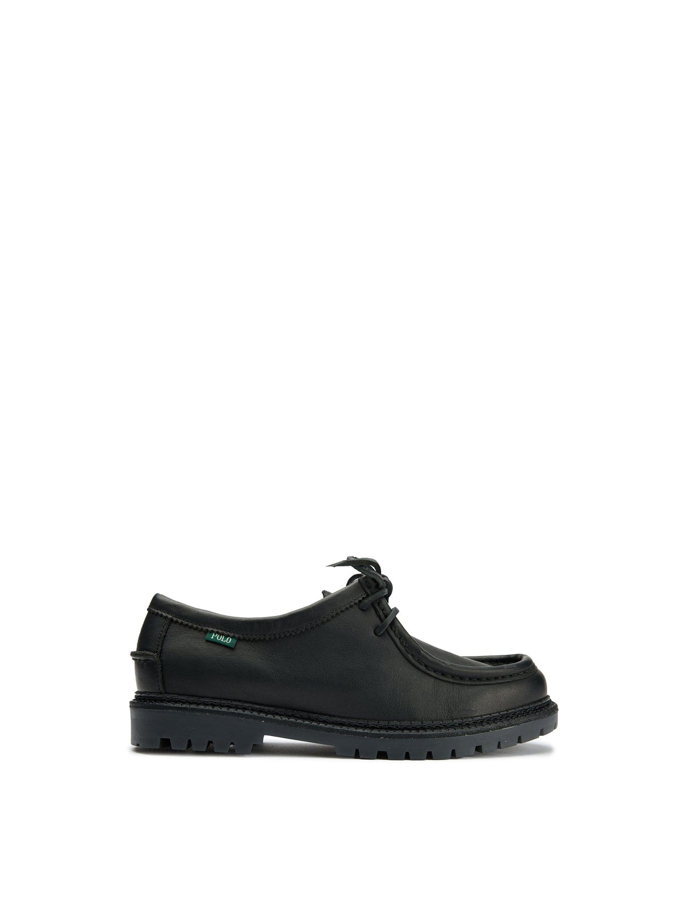 Polo Ralph Lauren Jett Apron Leather Shoes Black