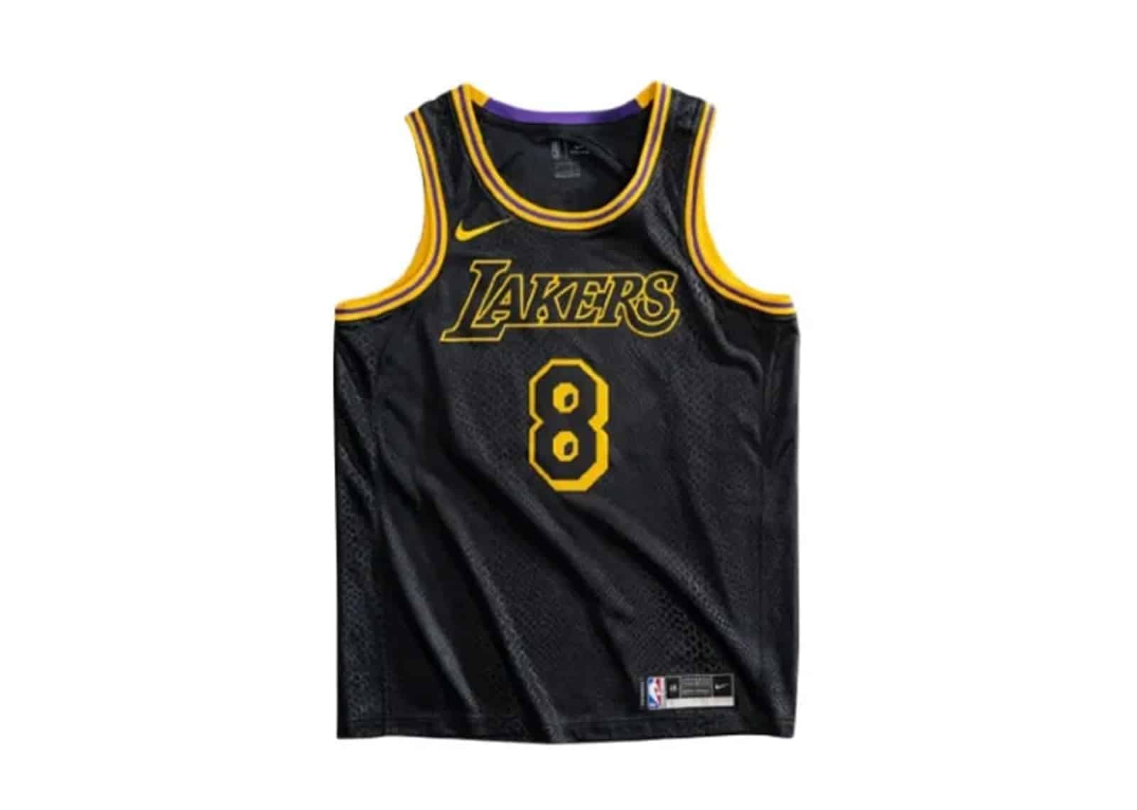 Nike Los Angeles Lakers Kobe Bryant Black Mamba City Edition Swingman Jersey Black/Gold