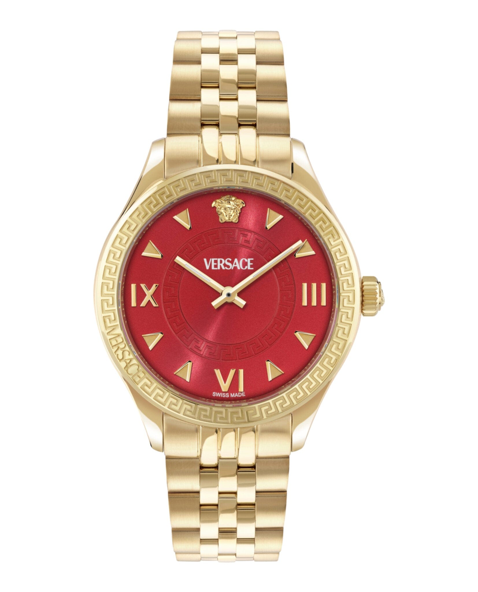 Versace Womens Gold 35 mm Bracelet Fashion Watch
