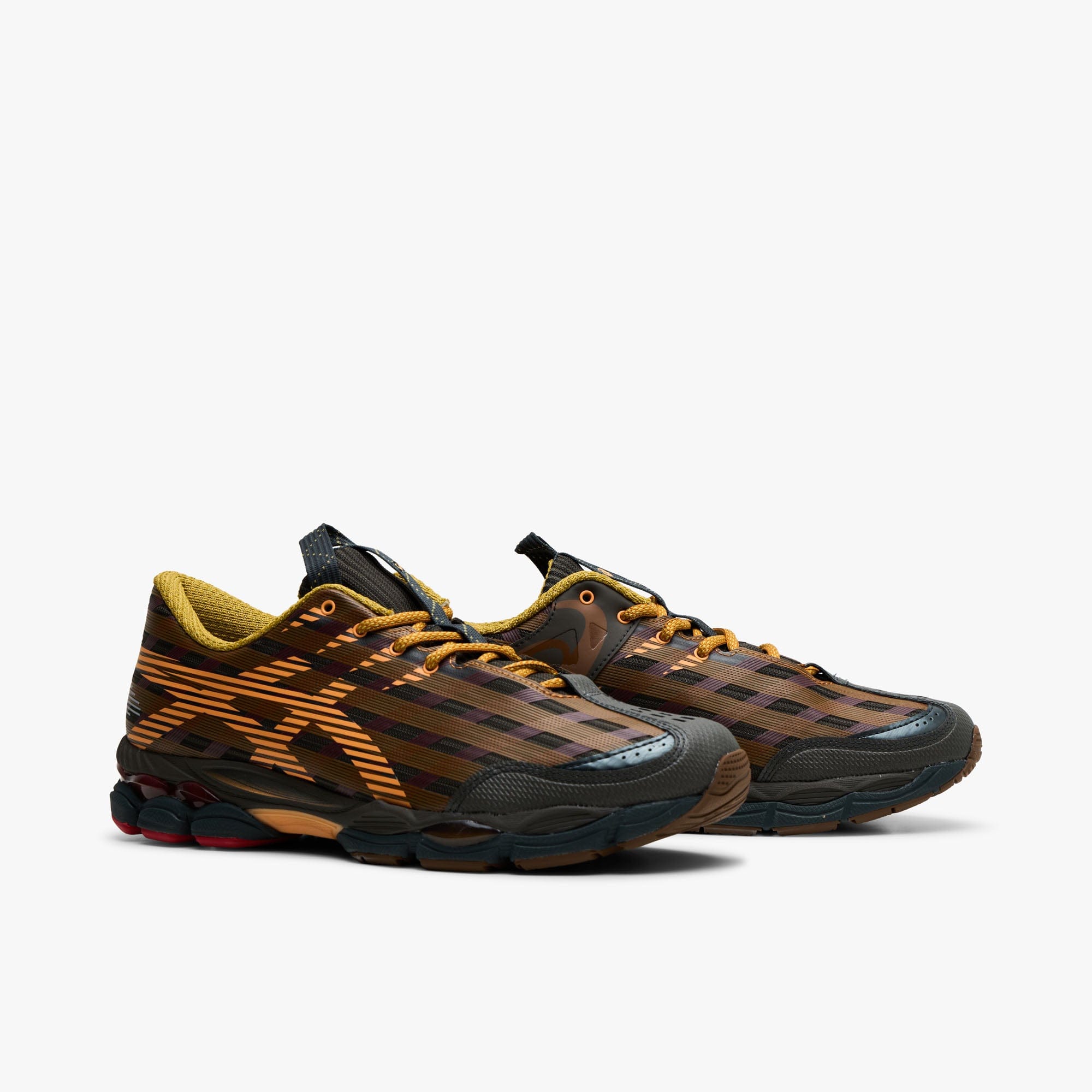 Asics US8 - S GEL - SJ33 Black Coffee / Orange Lily