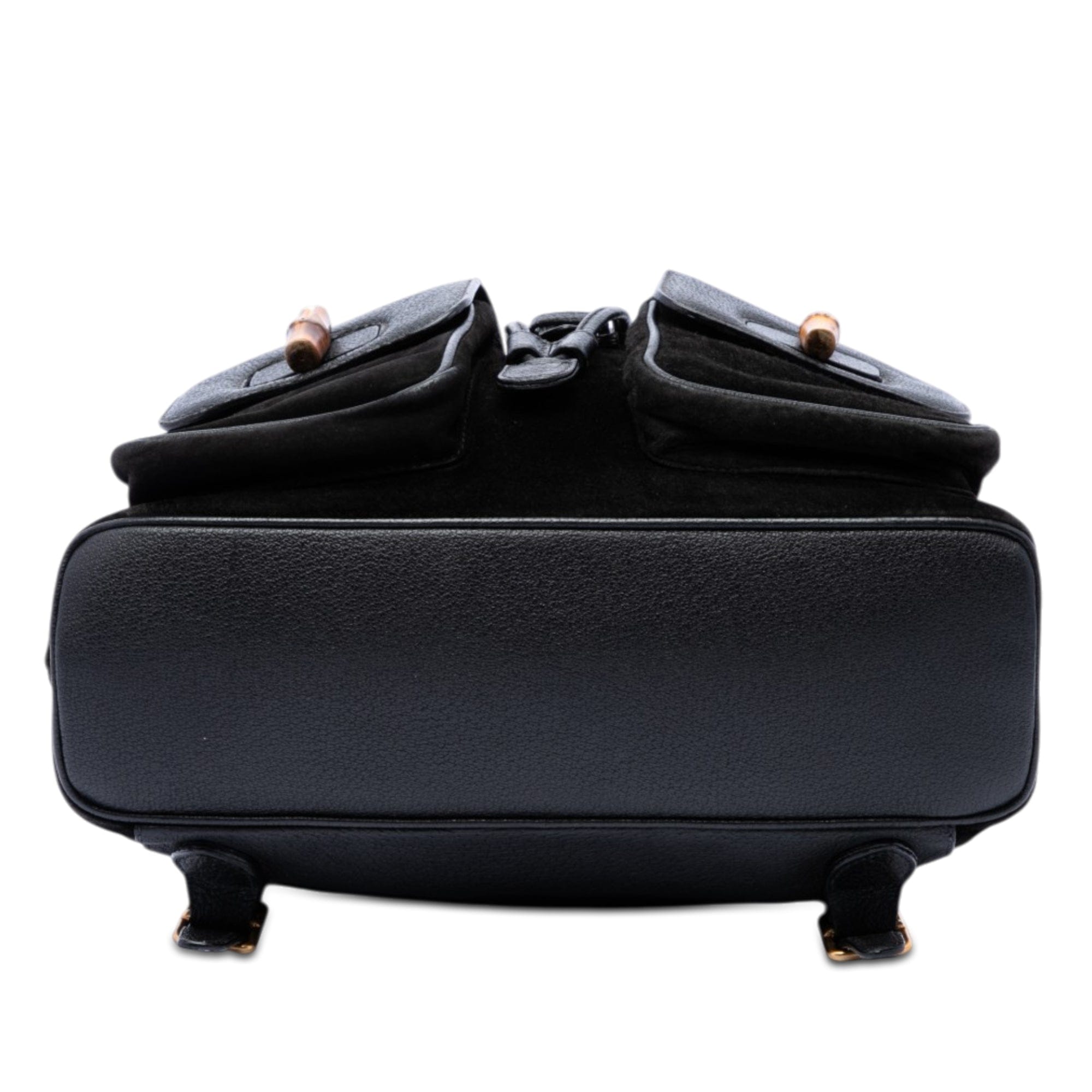 Gucci Suede Bamboo Backpack