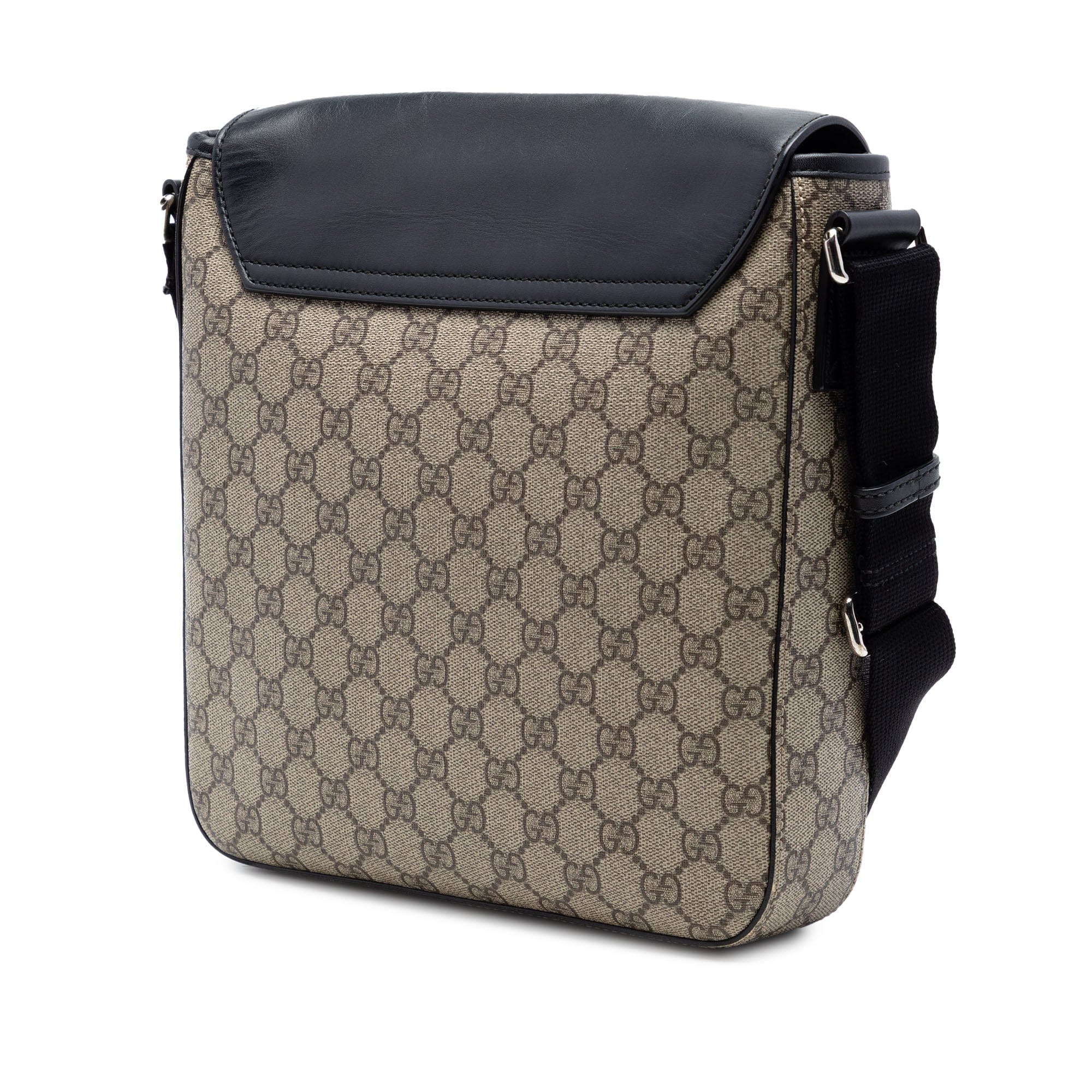 Gucci GG Supreme Flap Messenger Bag