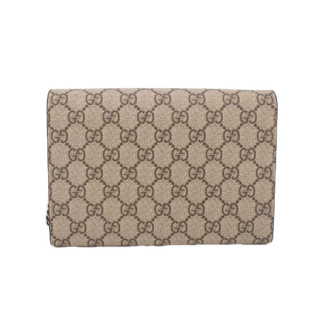 Gucci DIONYSUS WALLET ON CHAIN CROSSBODYS TAN