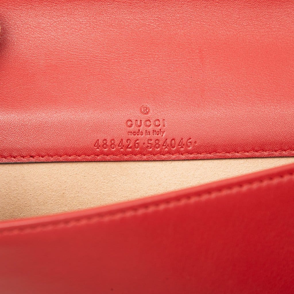 Gucci Mini GG Marmont Matelasse Calfskin Wallet On Chain