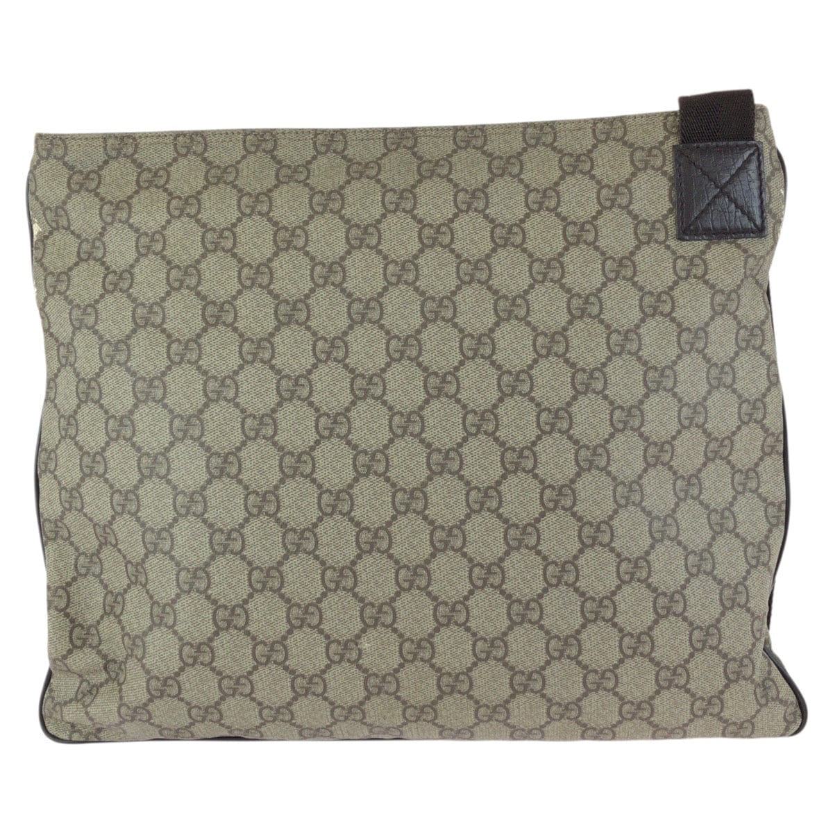 Gucci Beige Dark Brown GG Supreme Canvas Messenger Bag