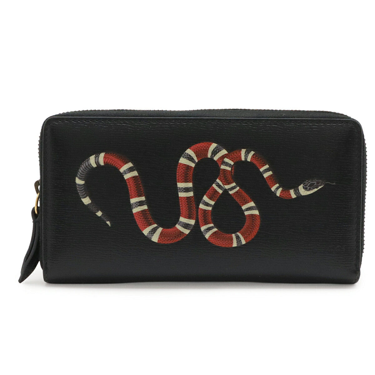 Gucci Coated Leather Zip Around Wallet