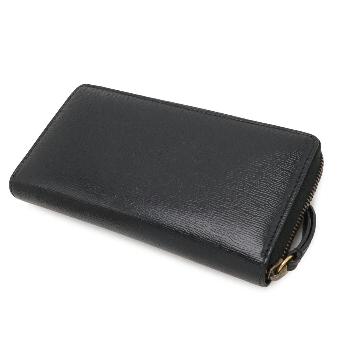 Gucci Coated Leather Zip Around Wallet