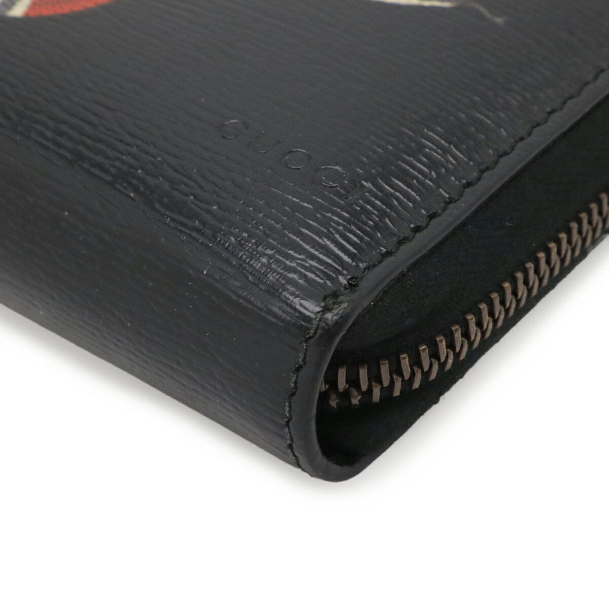 Gucci Coated Leather Zip Around Wallet
