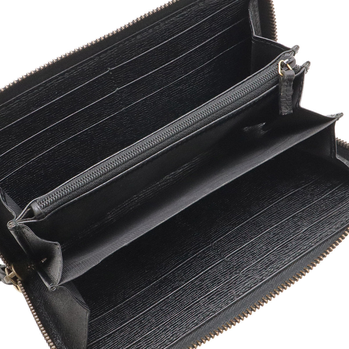 Gucci Coated Leather Zip Around Wallet