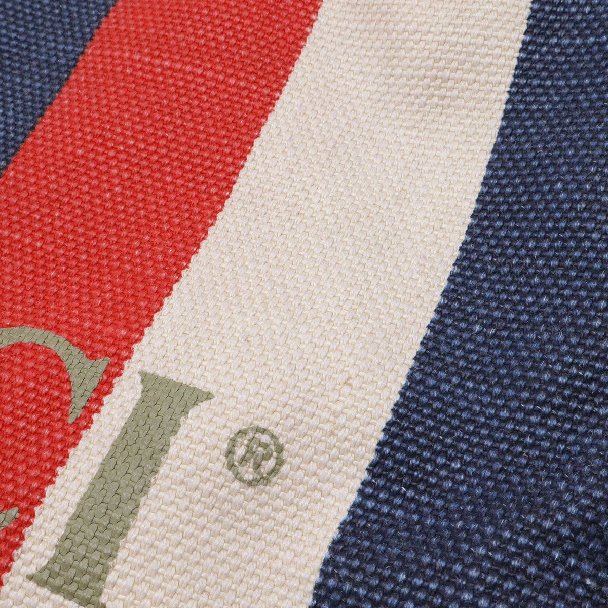 Gucci Canvas Leather Tricolor Drawstring Backpack