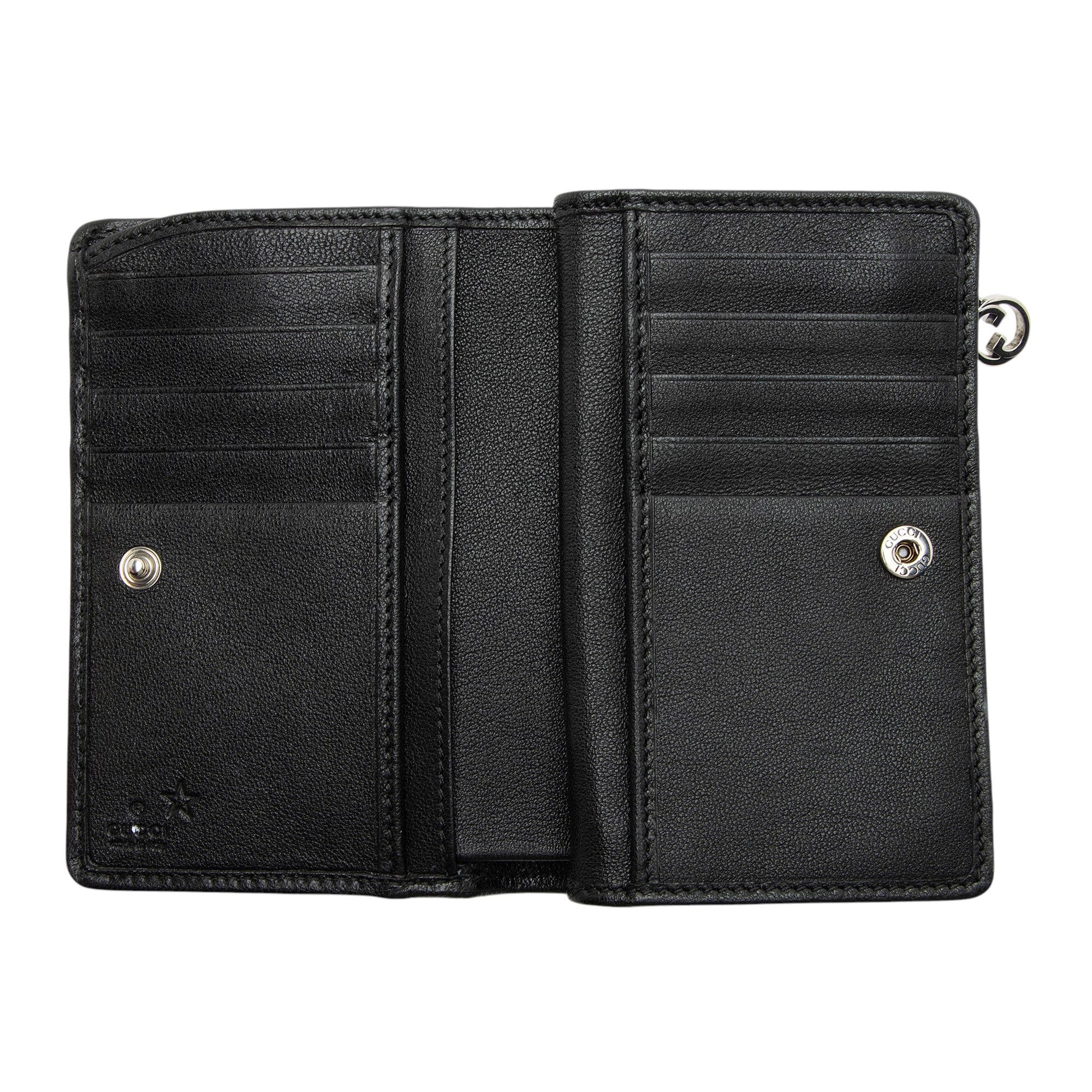 Gucci Diagonal Stitched Calfskin Blondie Wallet