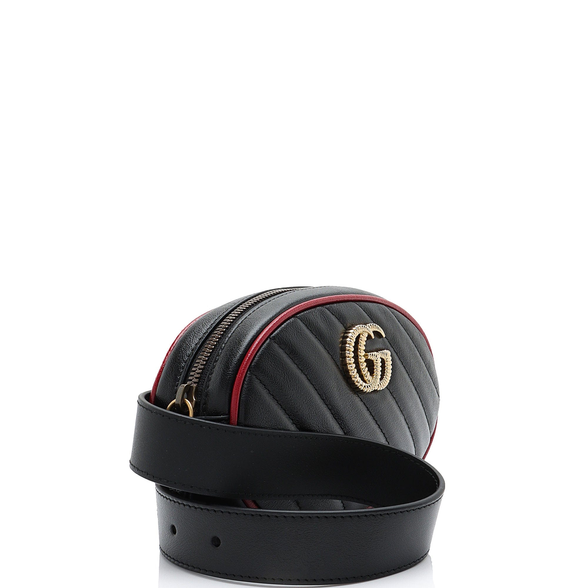 Gucci Matelasse Leather Torchon GG Marmont Belt Bag