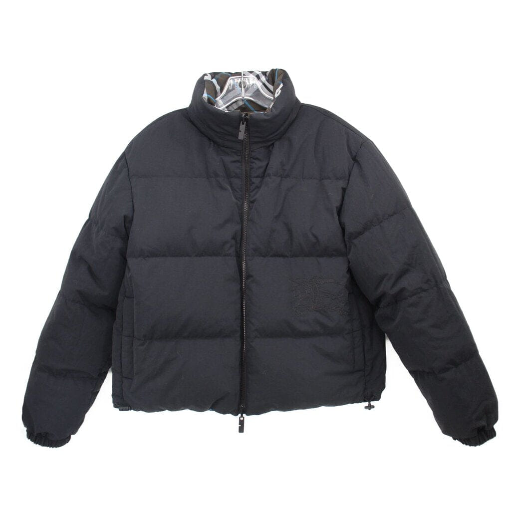 Burberry REVERSIBLE PUFFER OUTERWEAR BLK/BRWN L