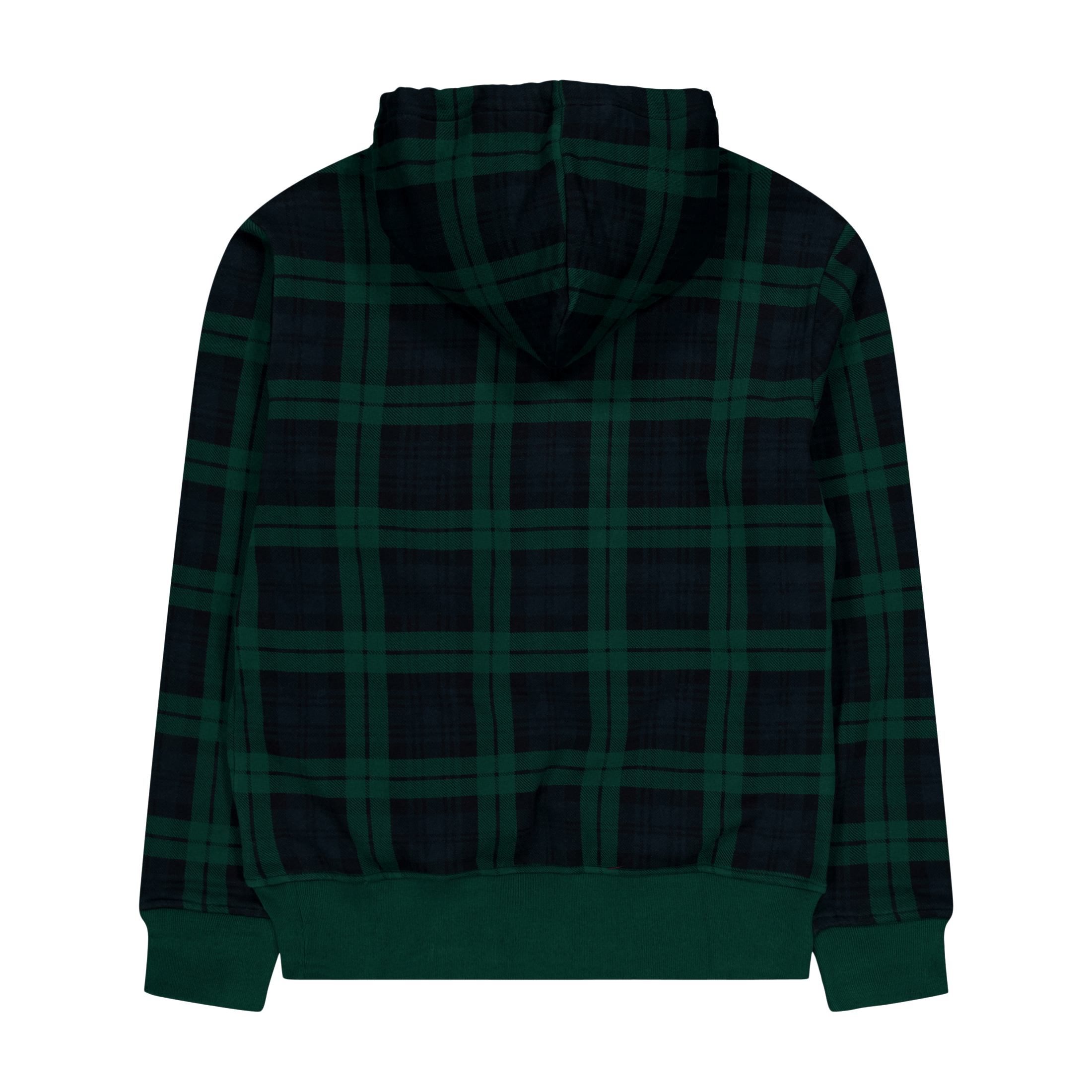 Polo Ralph Lauren Leather Big Pony Plaid Fleece Hoodie Tartan
